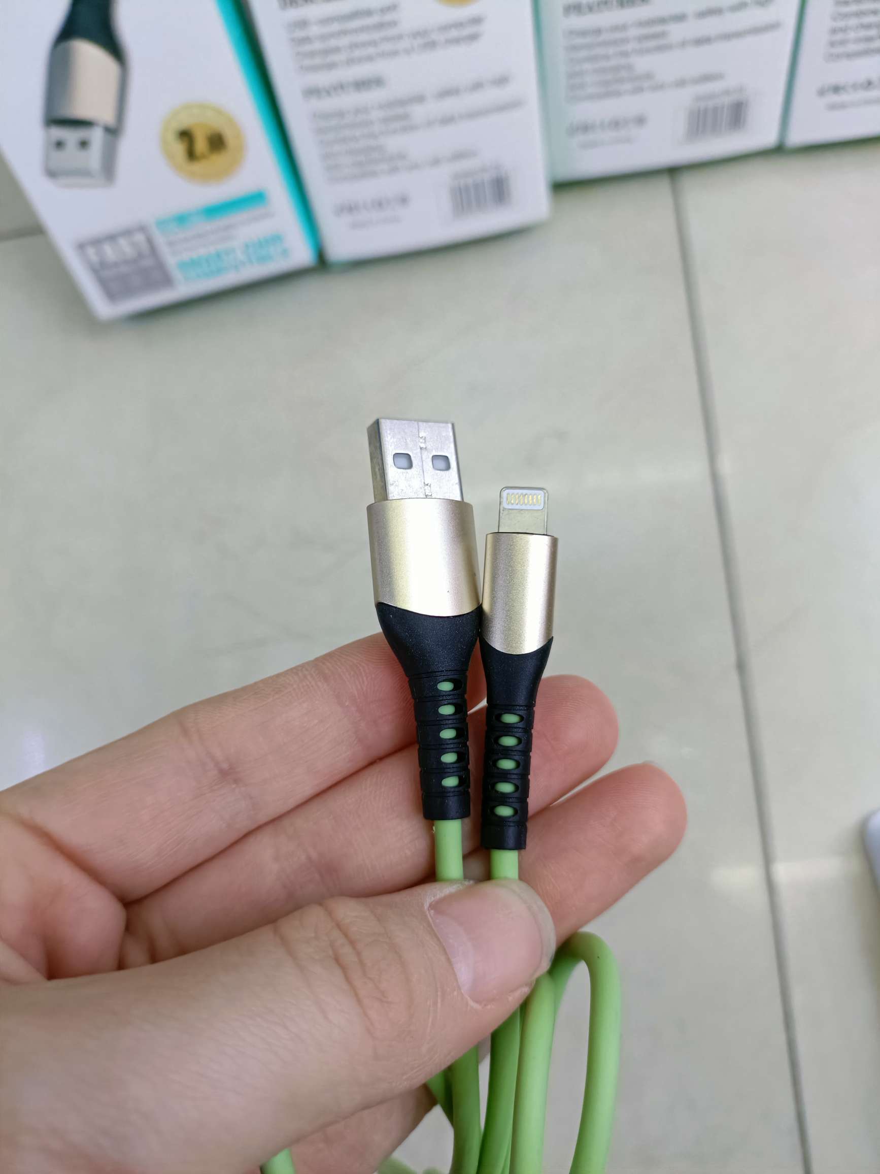 Macaron zinc imitation alloy data cable for mobile phone data cable details Picture