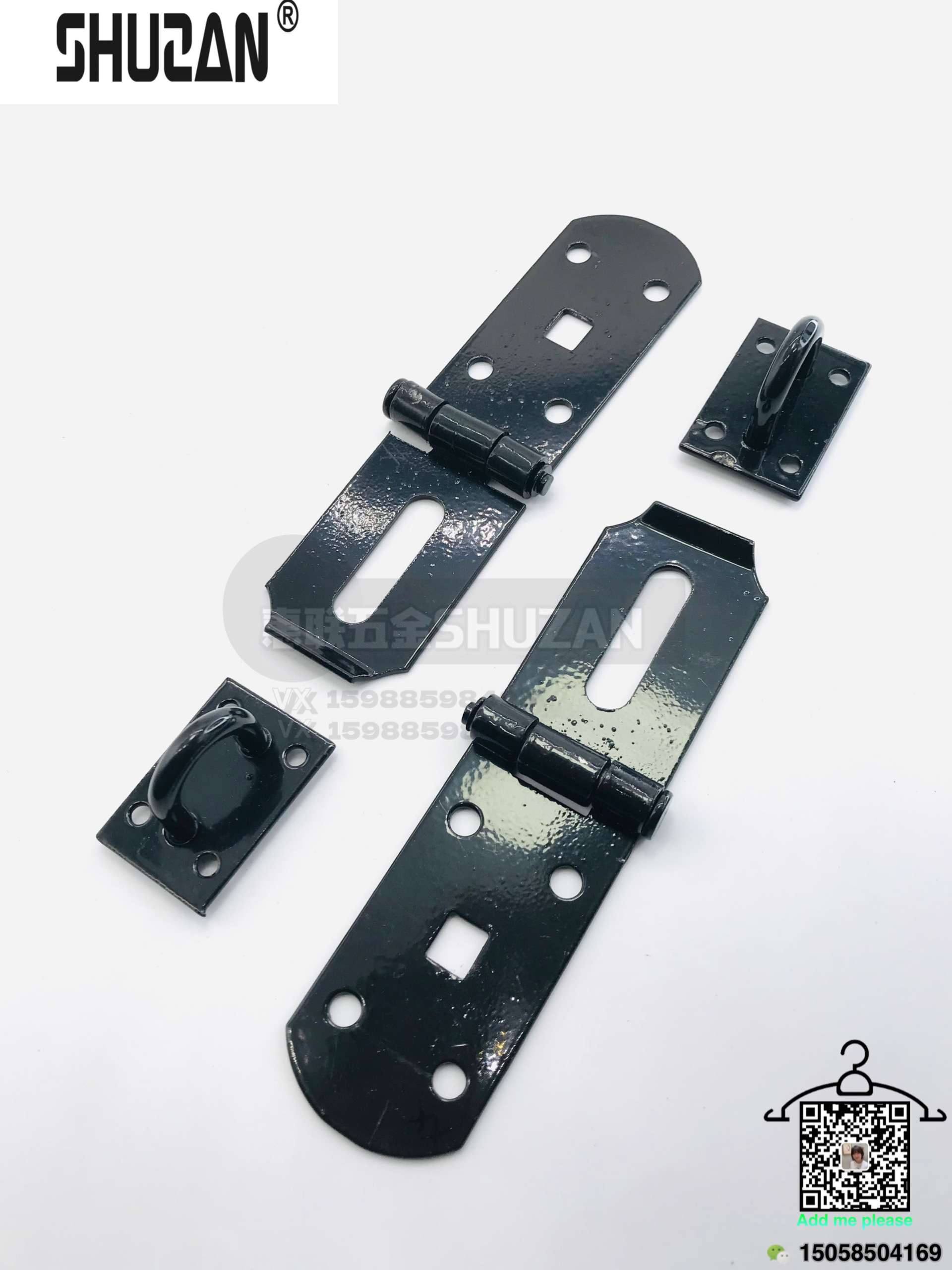 Shuzan lock plates, black and sturdy lock plates in various specifications, are exclusively available for export details Picture