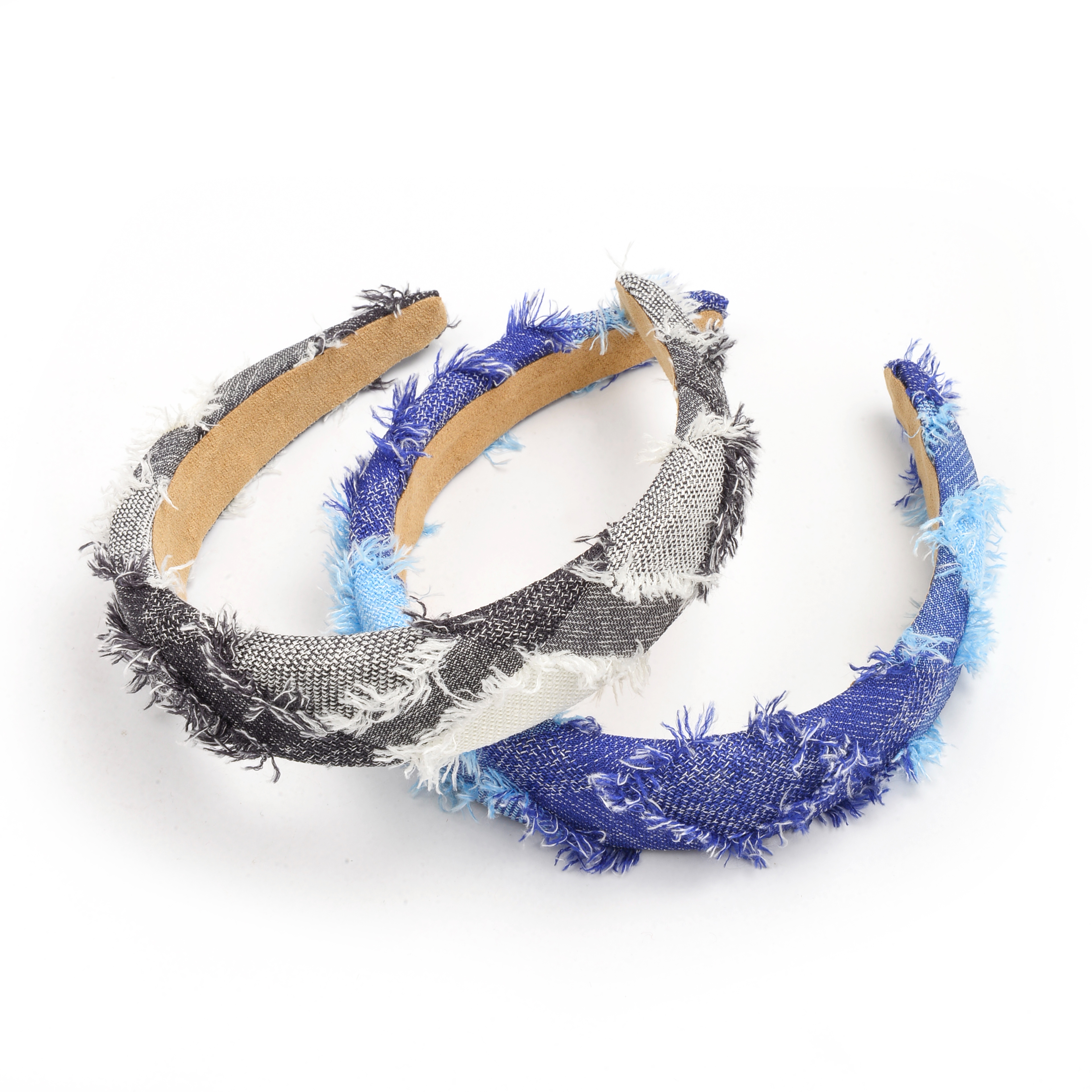 Gradient blue sponge hairband, wide-edge simple facial cleansing hairpin, Korean version high top hair accessory, cross-pressing hair headband for women Application Scenario