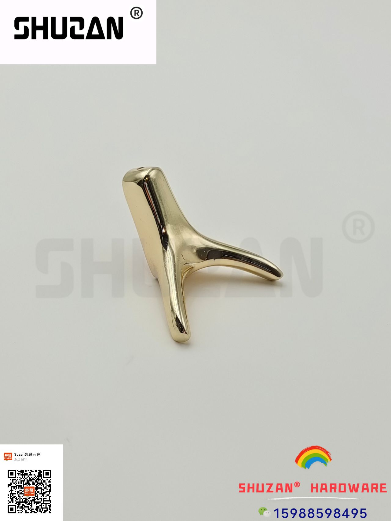 挂钩 衣帽钩 门后挂钩 小物件挂钩  五金配件 舒赞  小挂钩 镀金 高品质