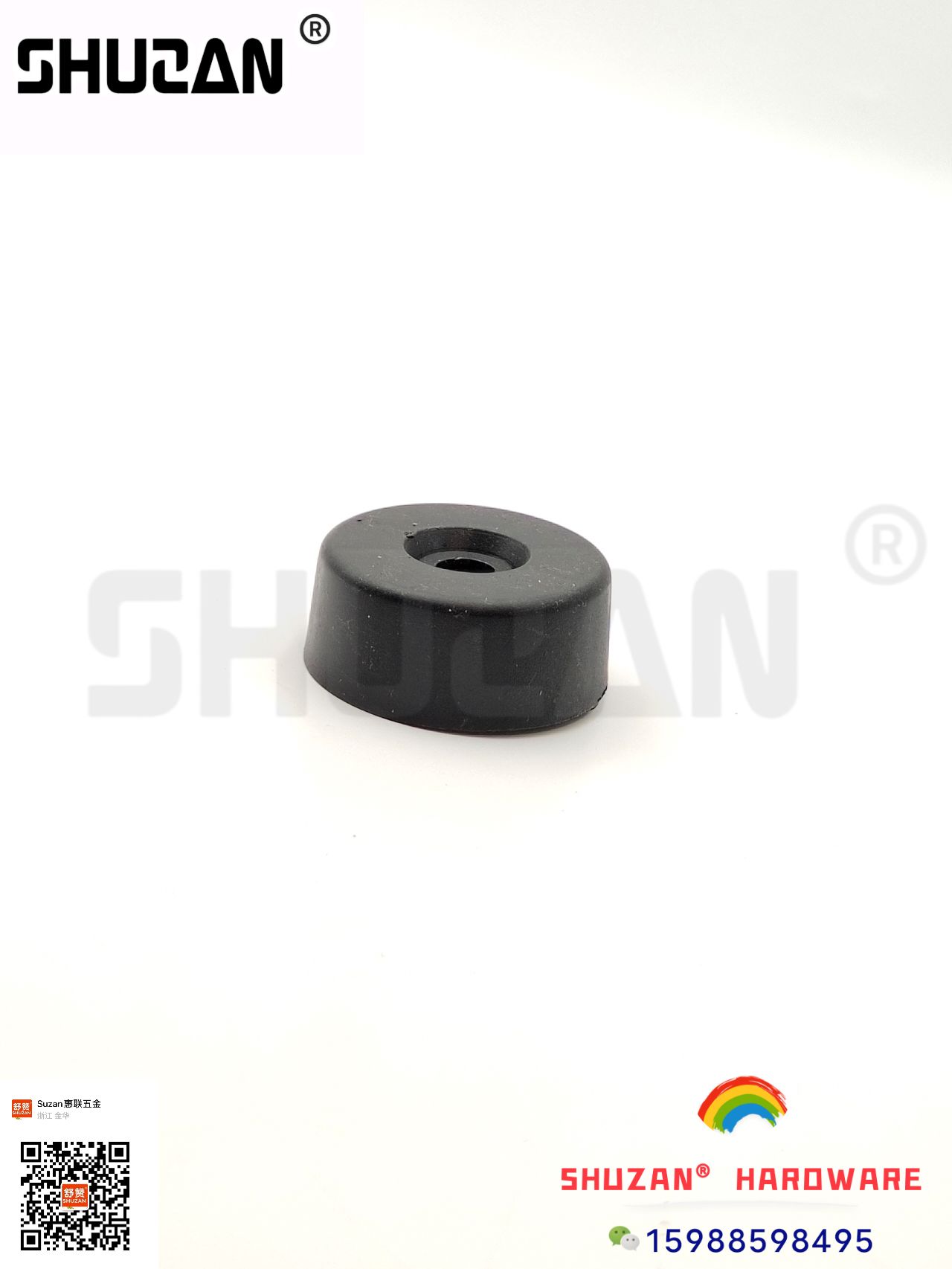 Cylindrical furniture feet, Shuzan furniture hardware accessories, plastic fixed furniture, stable and beautiful details Picture