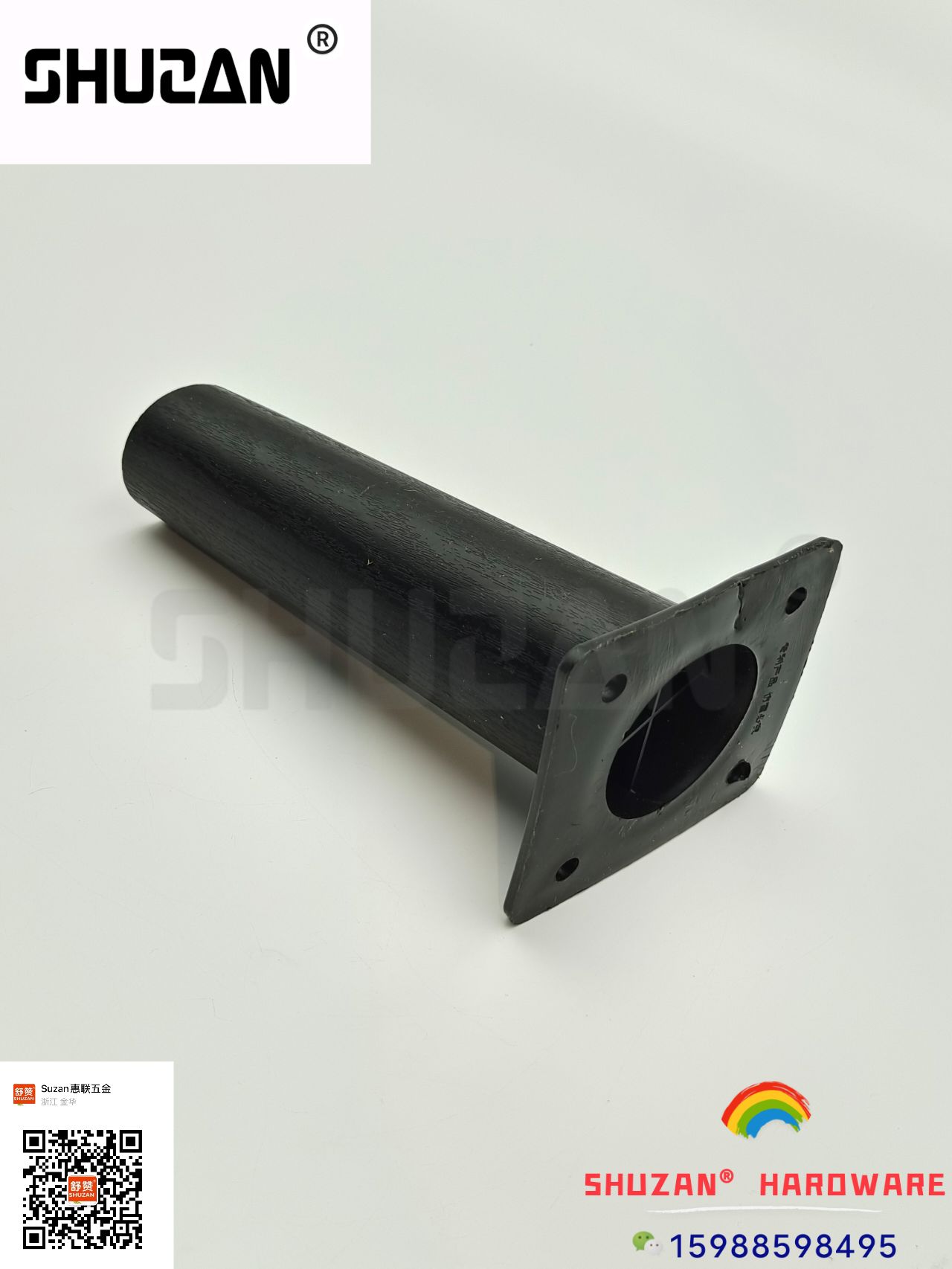 The black cylindrical cabinet feet of Shuzan hardware are sturdy and durable, easy to install, and elegant in appearance details Picture