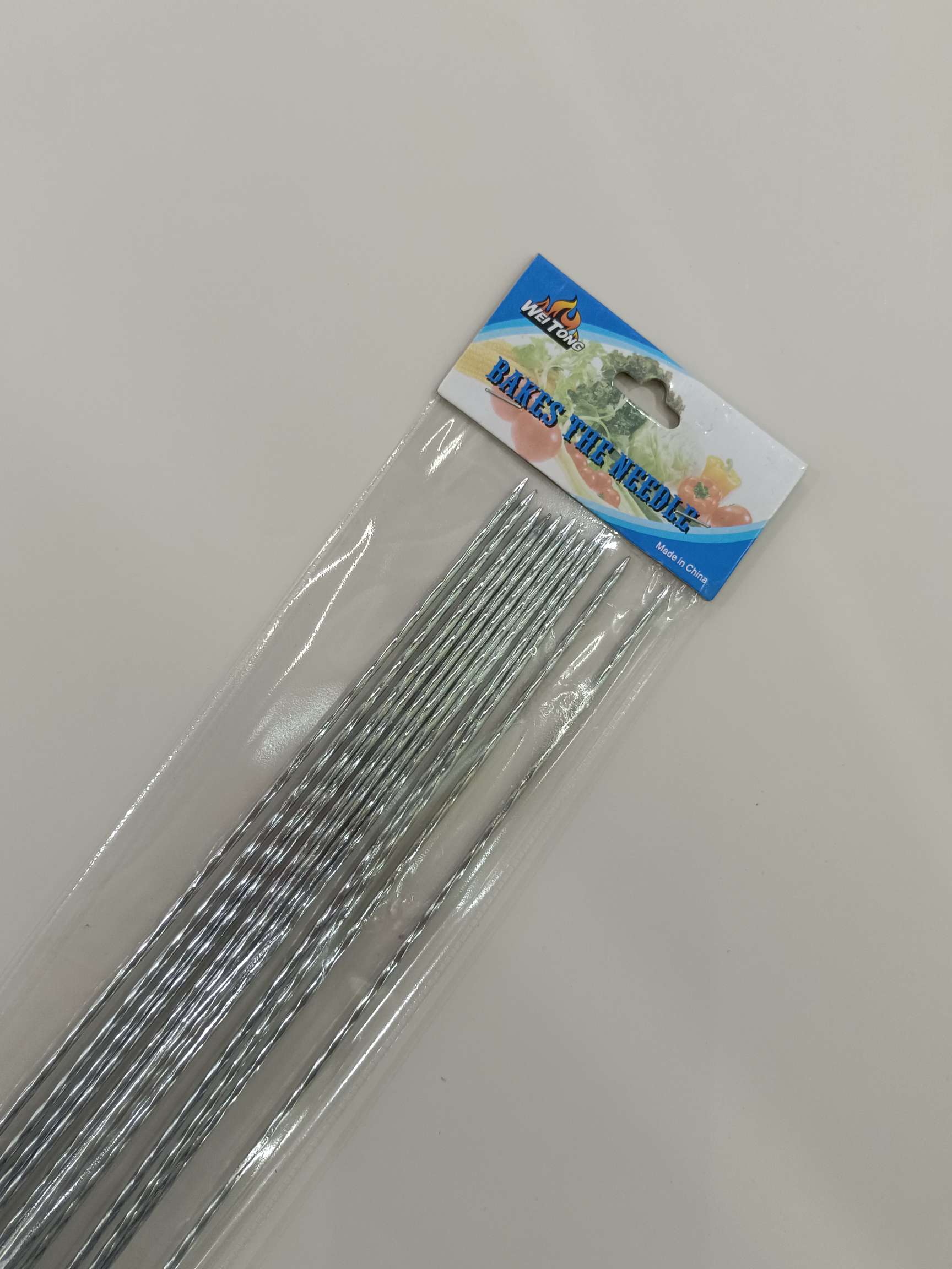 12pc烧烤签BBQ工具烧烤针麻花针烧烤串供应不锈钢麻花针烤针详情图4