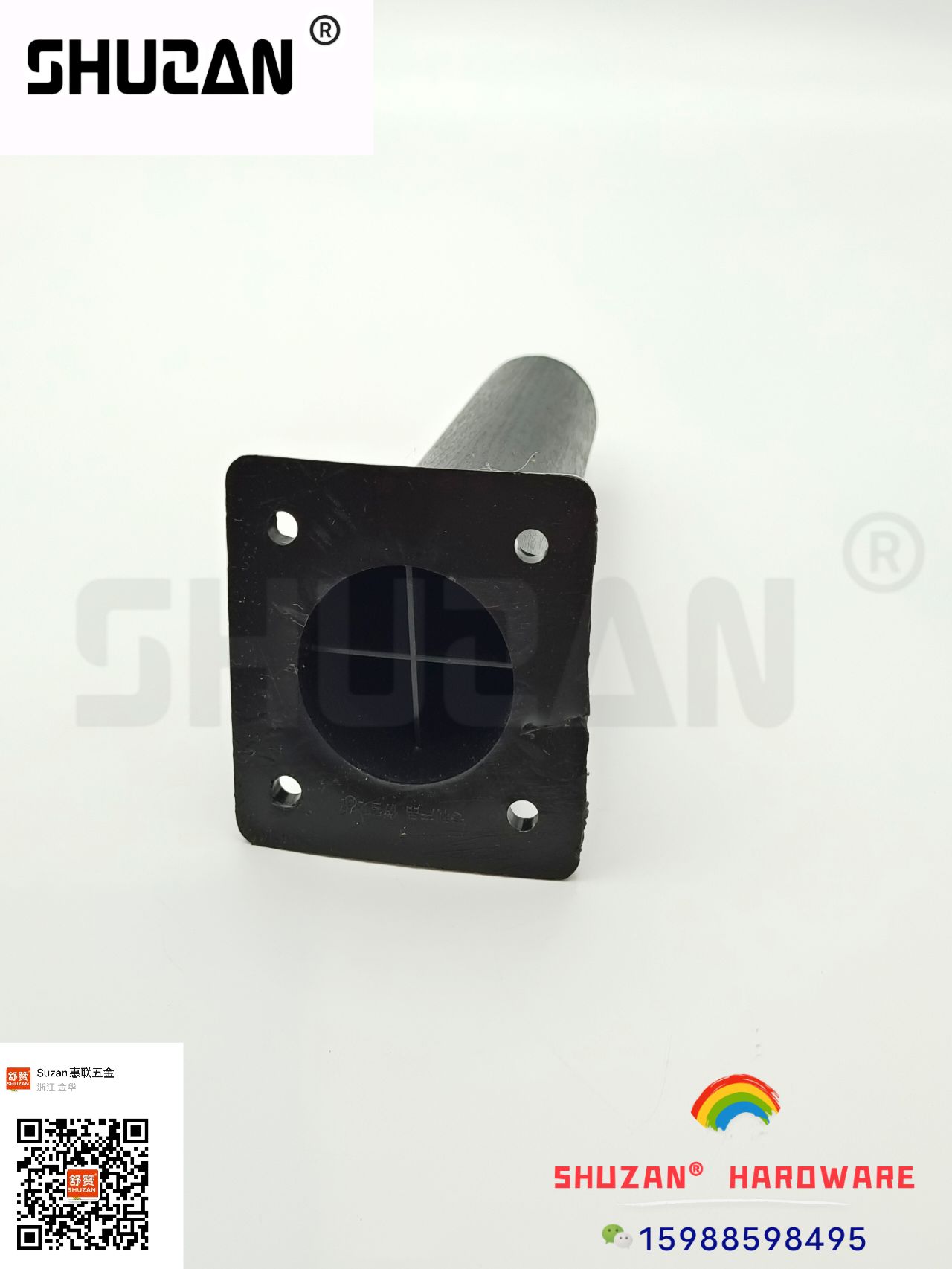 The black cylindrical cabinet feet of Shuzan hardware are sturdy and durable, easy to install, and elegant in appearance Item Picture