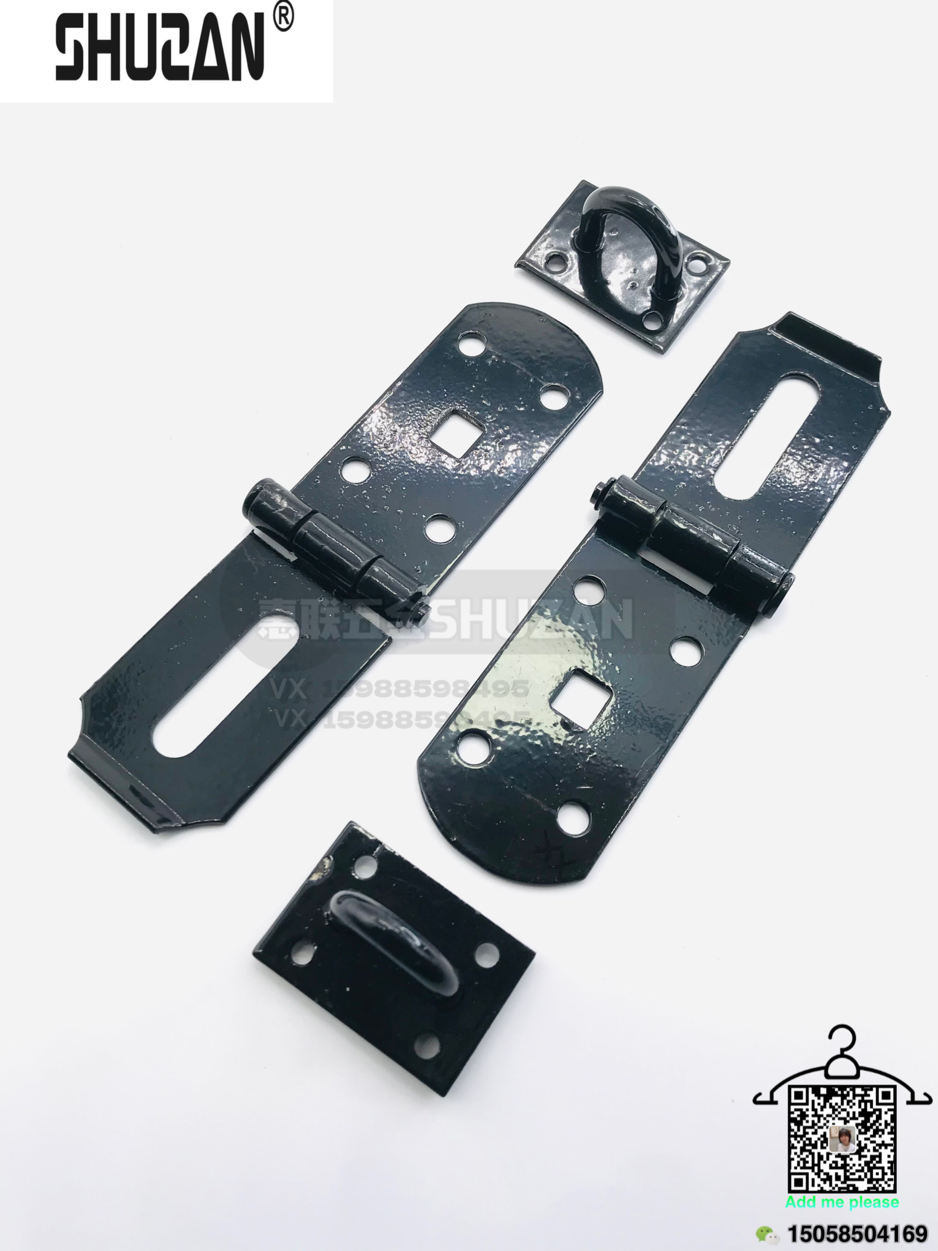 Shuzan lock plates, black and sturdy lock plates in various specifications, are exclusively available for export Specification image