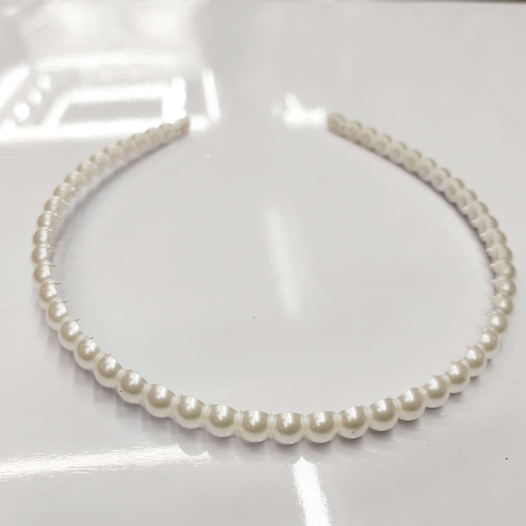 注塑一次成型珍珠发箍环保珠光头扣好旺饰品3217