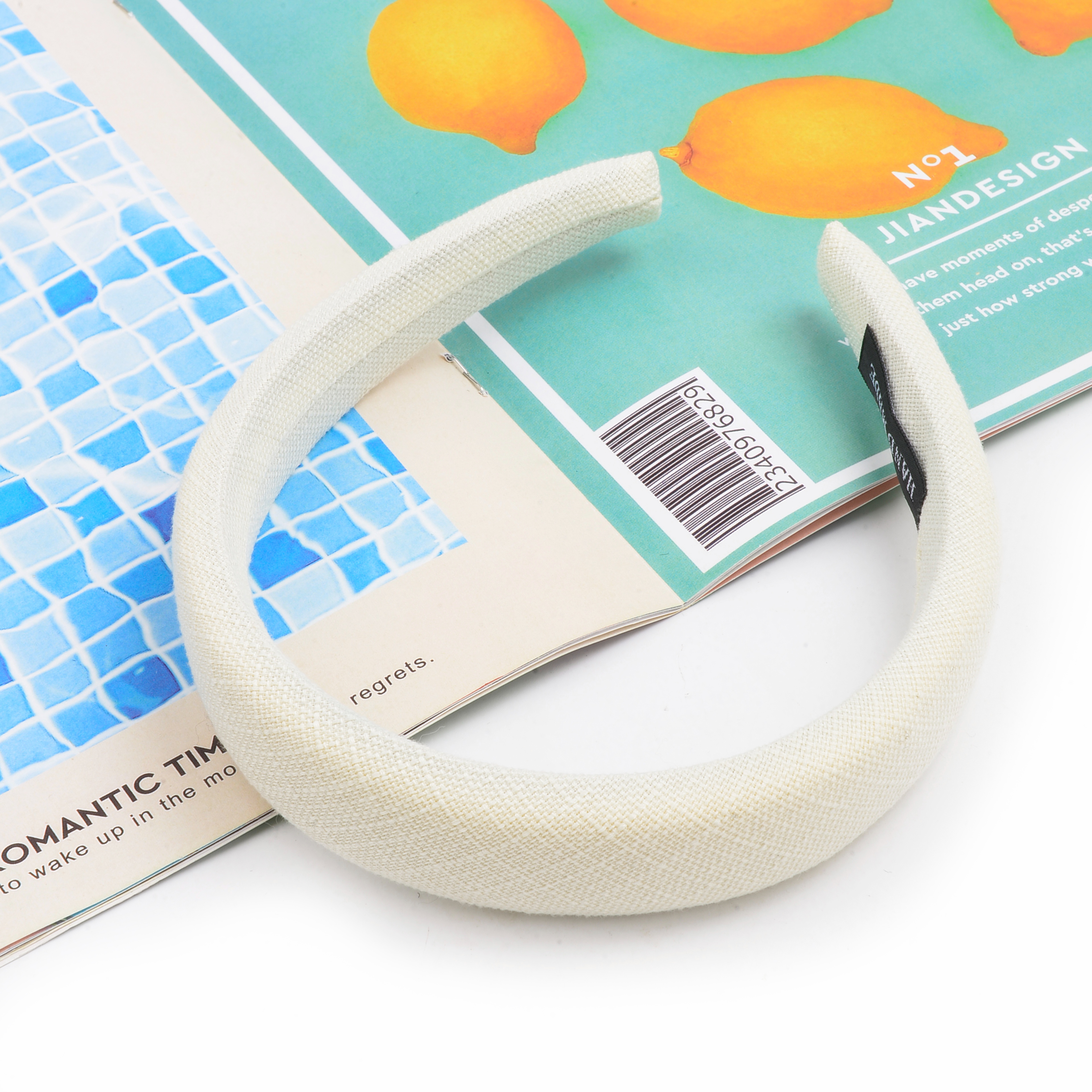 Korean candy-colored high headband on the top of the head, a summer hair clip for women to wash their faces, a new trendy hair-pressing headband in 2023 details Picture