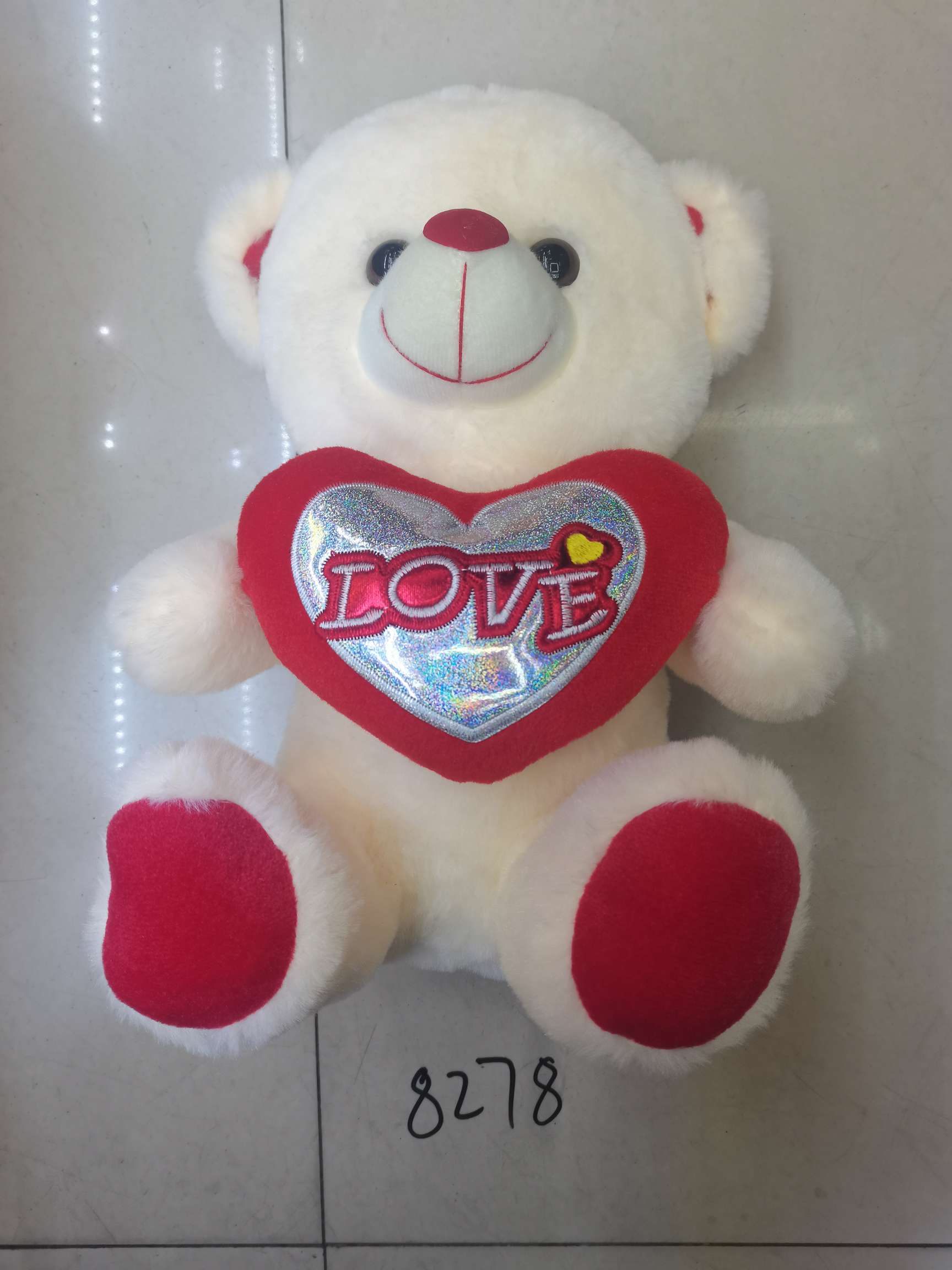 8278 heart-hugging bear, 30 centimeters details Picture
