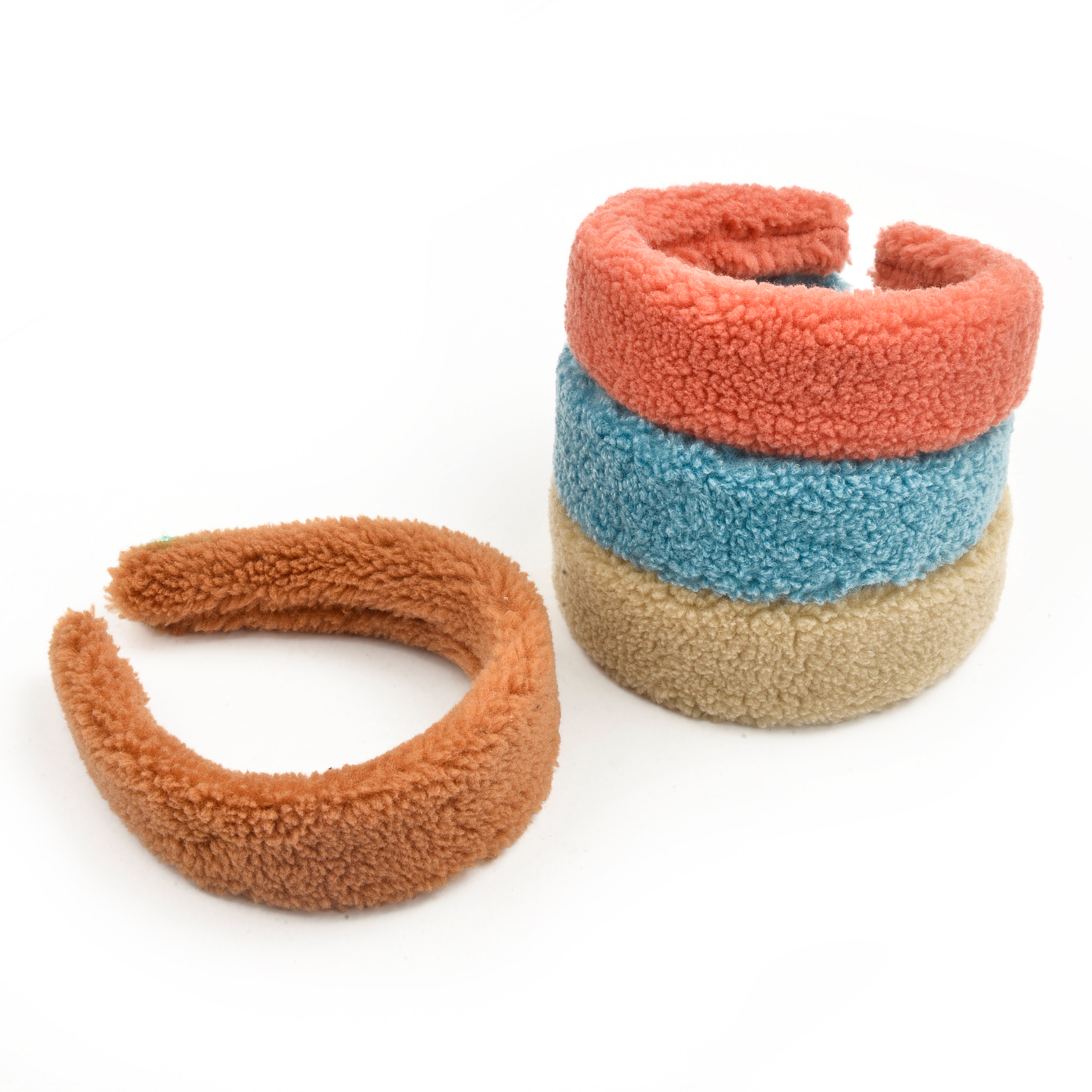 New autumn and winter cute plush compression hair band for women, wide edge hair clip headband wholesale for going out