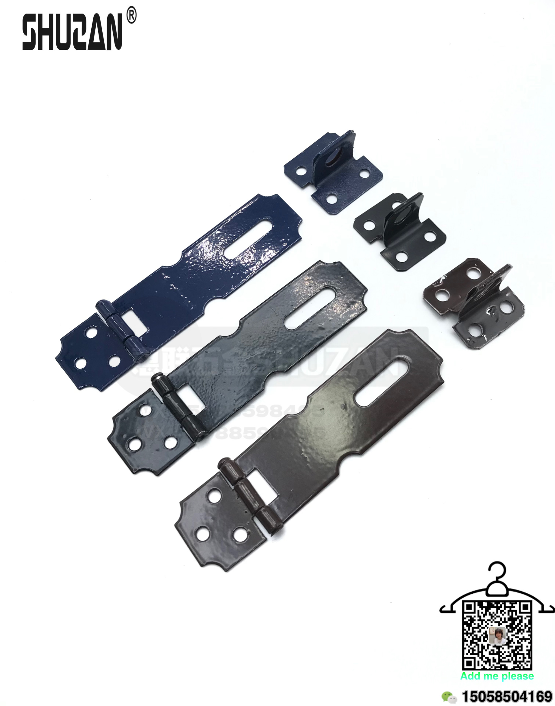 Shuzan hardware lock plates are sturdy and come in various sizes and specifications. They are specially supplied for export in black details Picture