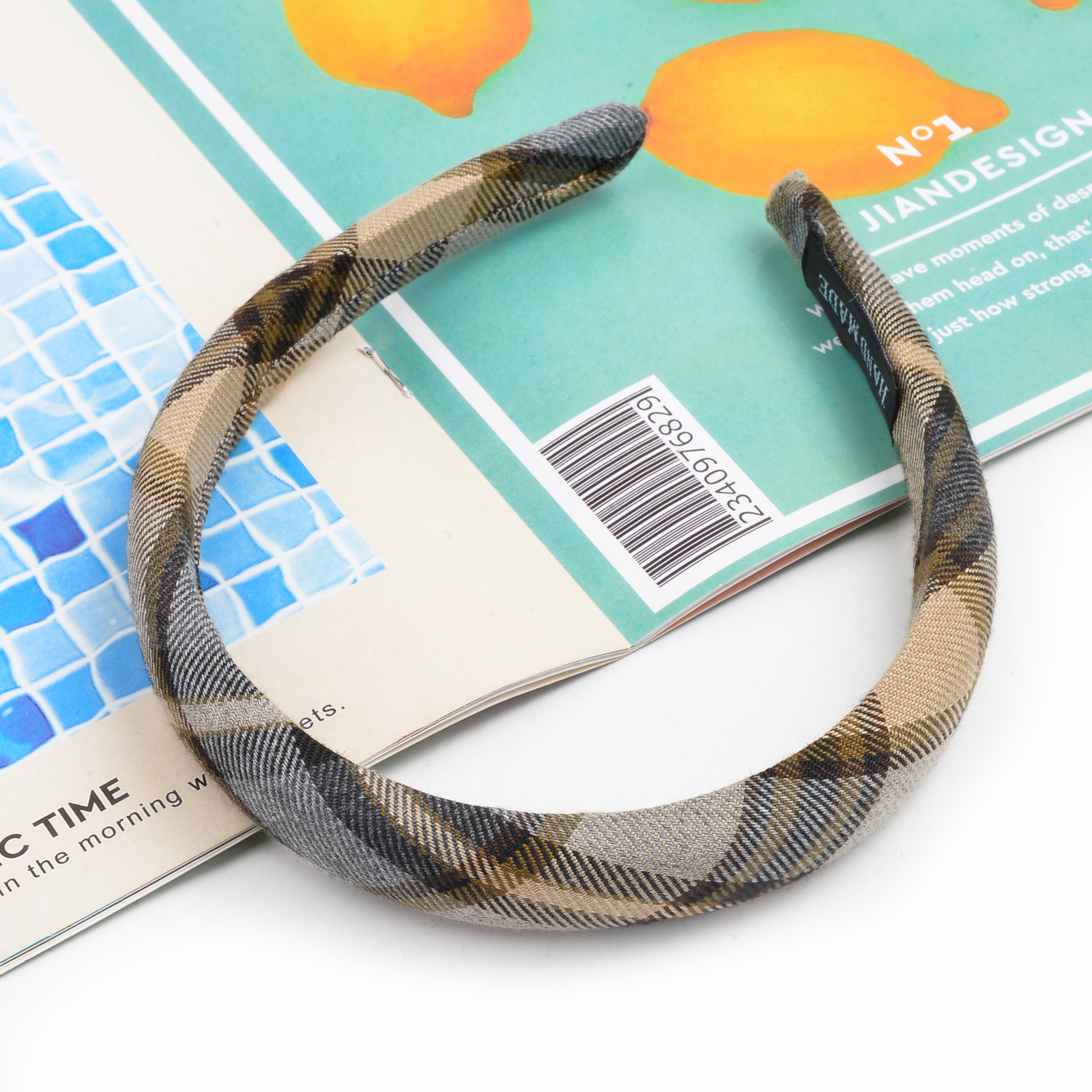 Each sponge hairband, high top hairpin, popular 2023 Spring/Summer wide-edge headband, women's compression hair accessory Specification image