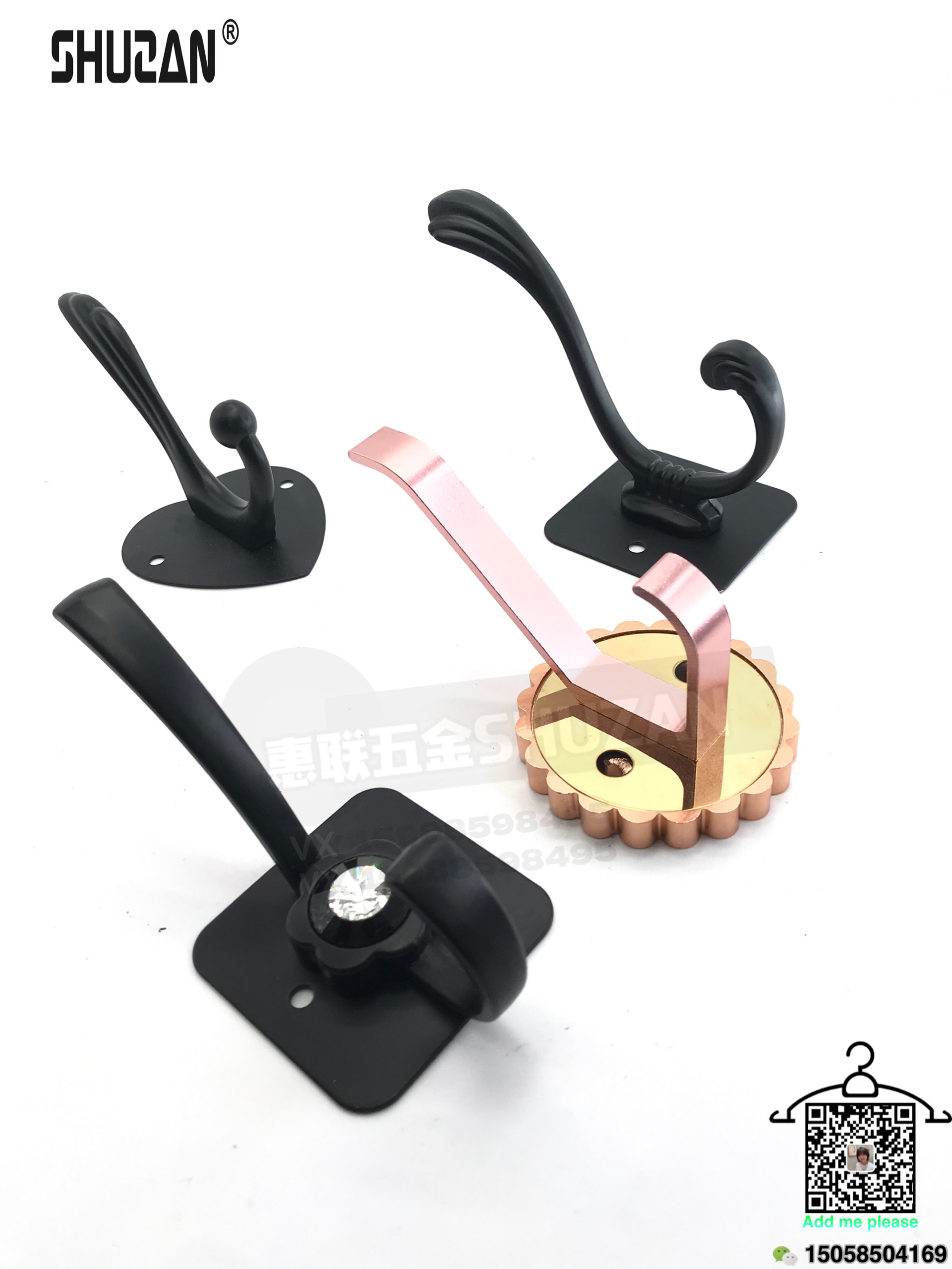 挂钩 衣帽钩 门后挂钩 物件挂钩 五金配件 衣服挂钩 镀金 高品质 舒赞 单挂钩加厚详情图4