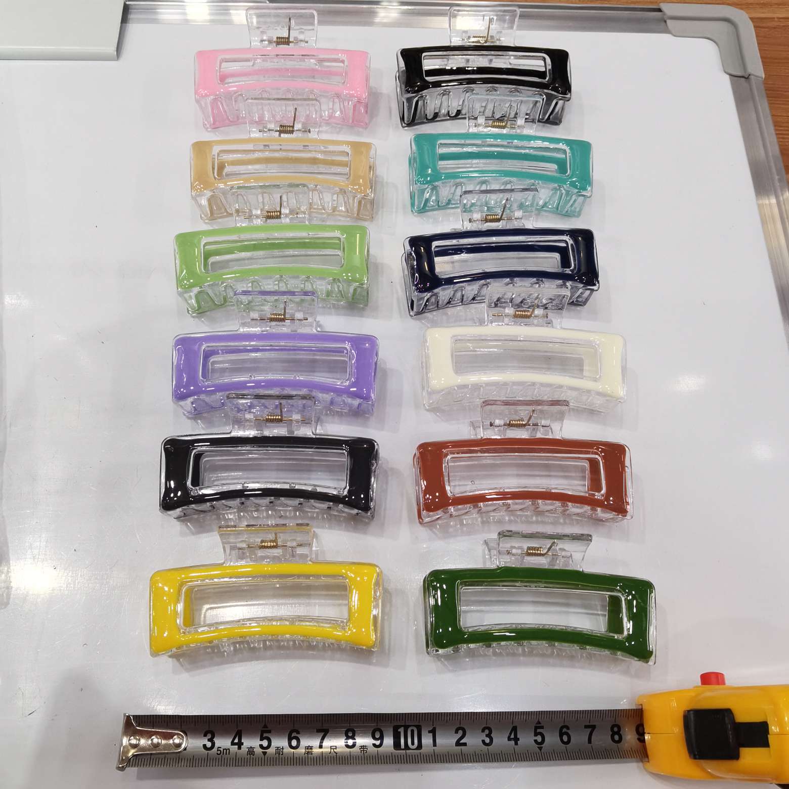 Korean style fashion classic and popular Korean style fashion transparent jelly oil-dripping colorful hair clips, Internet celebrity bestsellers, popular hair clips red, green, purple, pink, beige jelly oil-dripping