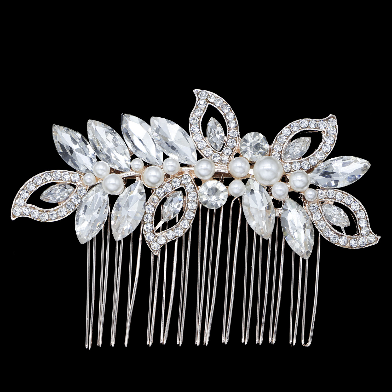 European and American bride's headwear and rhinestone hair accessory set Item Picture