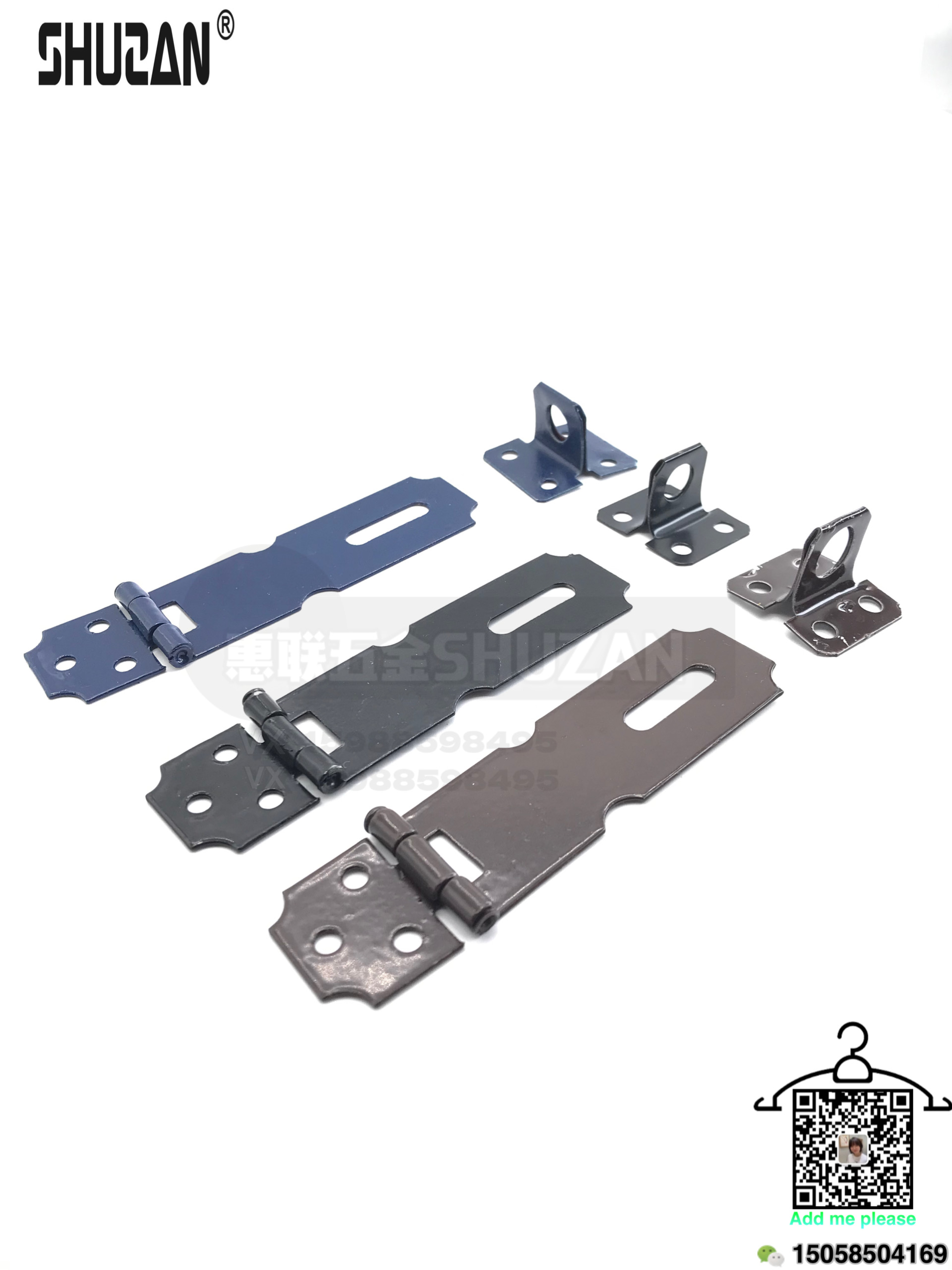Shuzan hardware lock plates are sturdy and come in various sizes and specifications. They are specially supplied for export in black Specification image