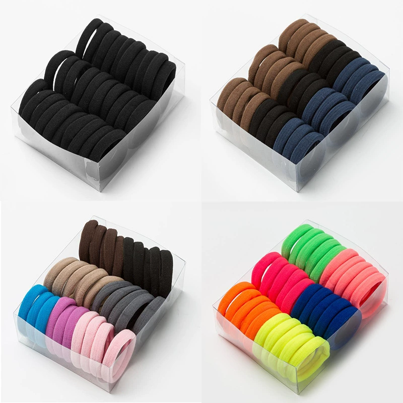 Seamless rubber band headwear, hair tie, hair band, Korean high-elasticity hair tie, black hair accessory detail image 7