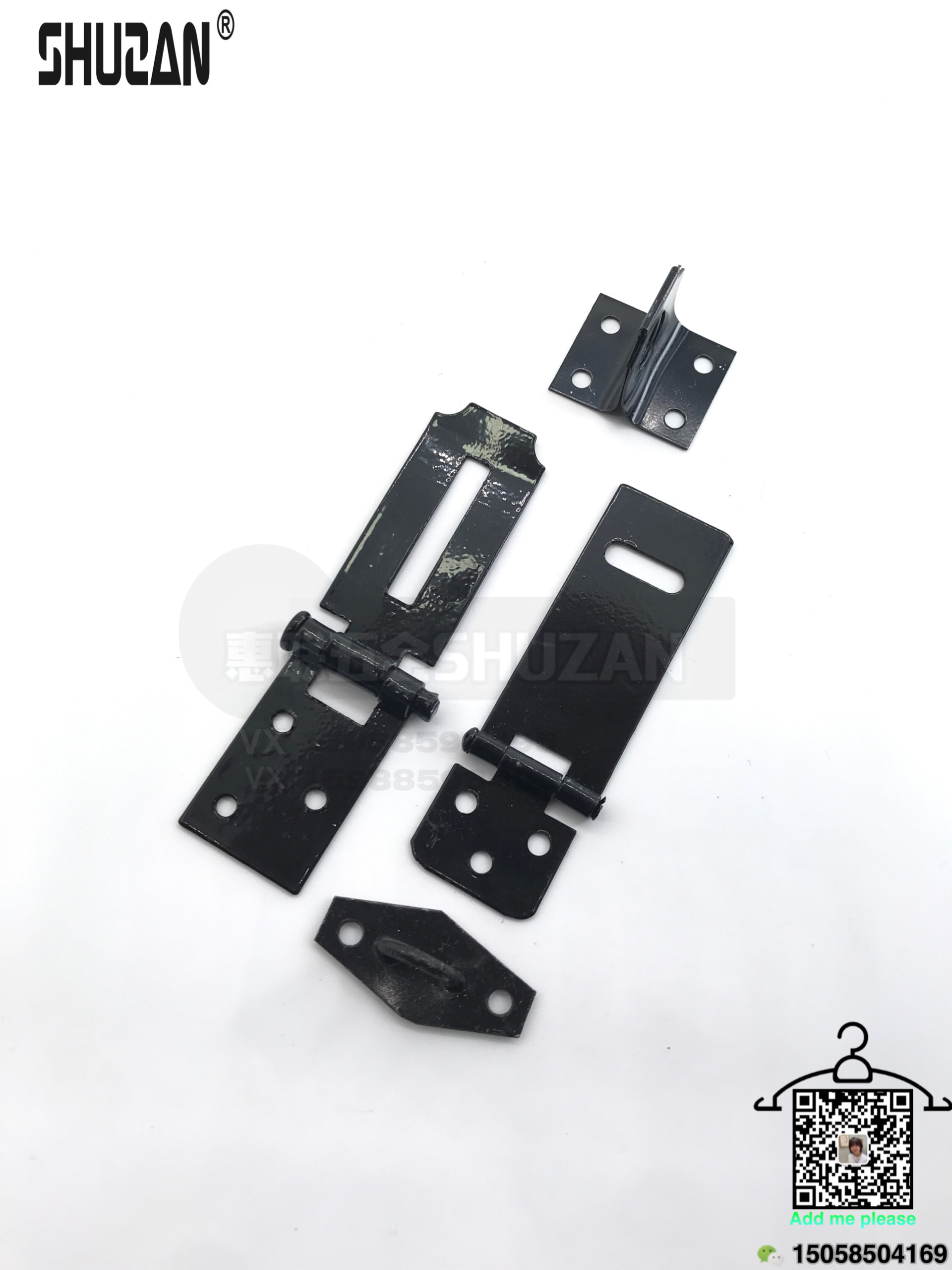 Shuzan lock plates are black and sturdy. They come in various specifications, are durable and rust-proof details Picture