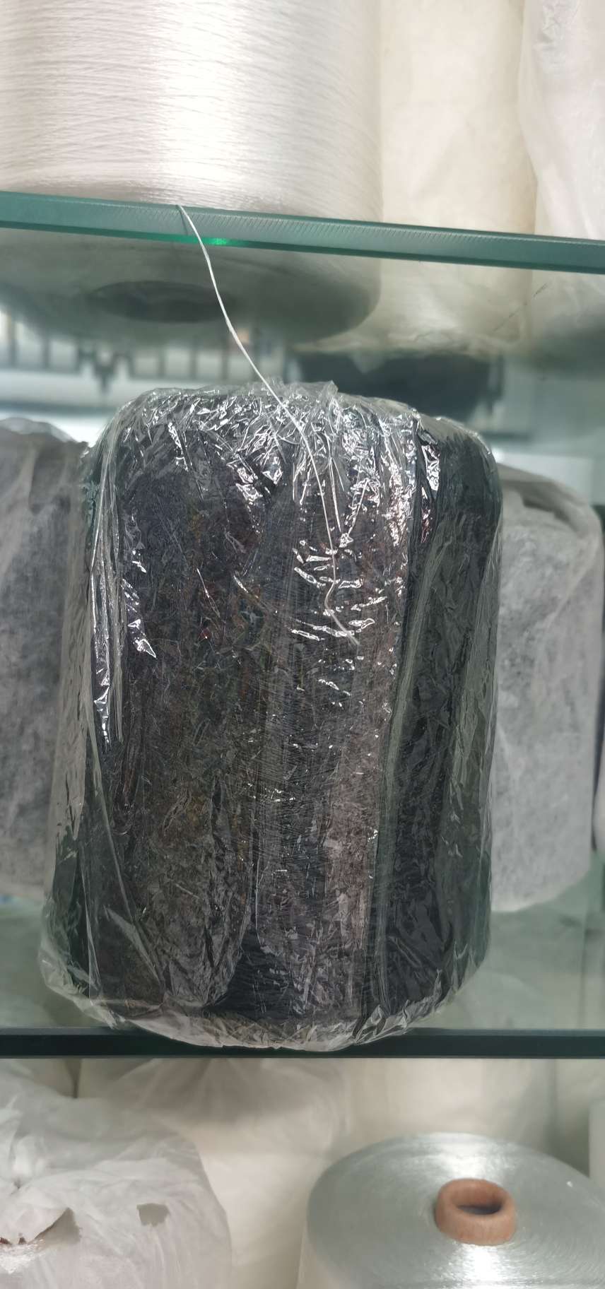 人造丝450D单纱黑色现货用于织带绣花服饰服装配件辅料