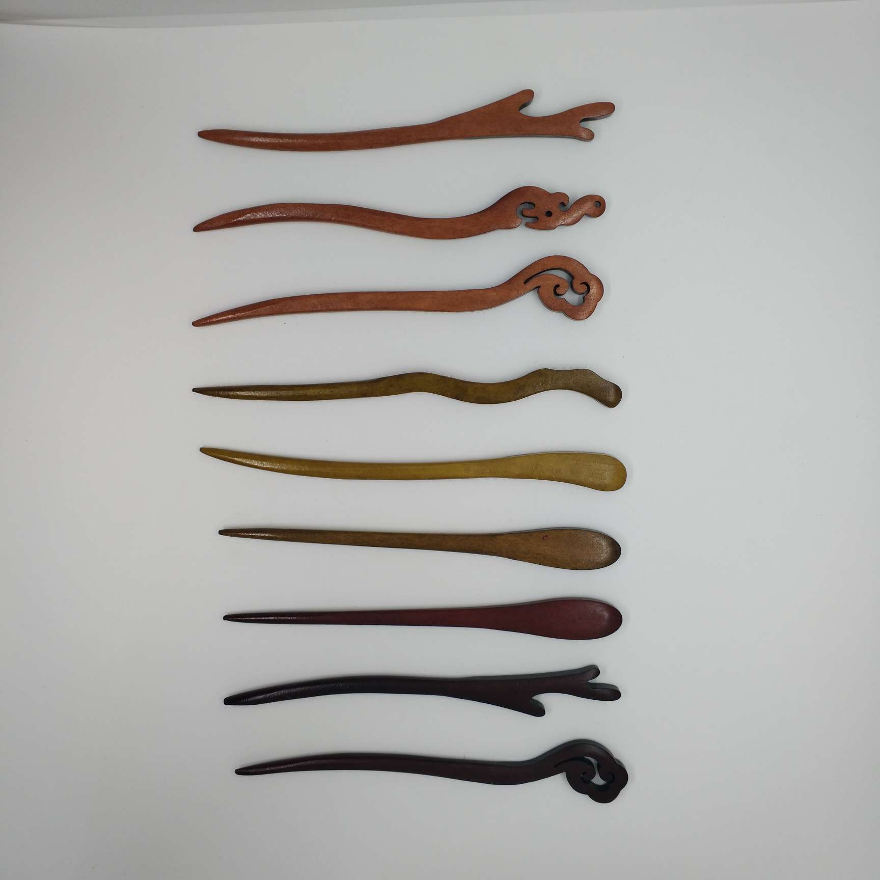 Wooden hairpins, ebony imitation, retro Hanfu headwear, hair accessories, DIY jewelry and accessories Item Picture