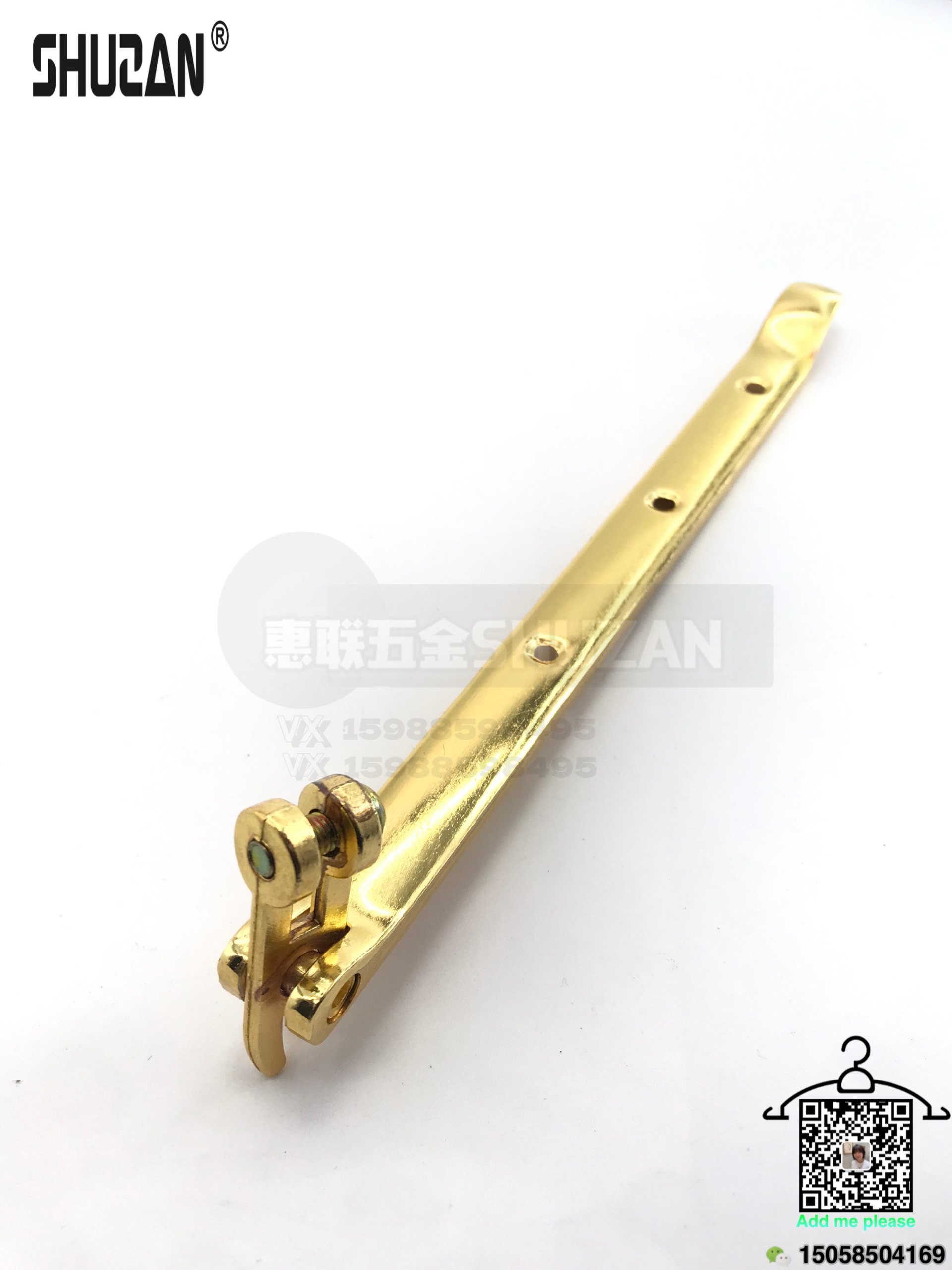 The golden style of the Shuzan hardware window support is sturdy, durable and flexible to open and close details Picture