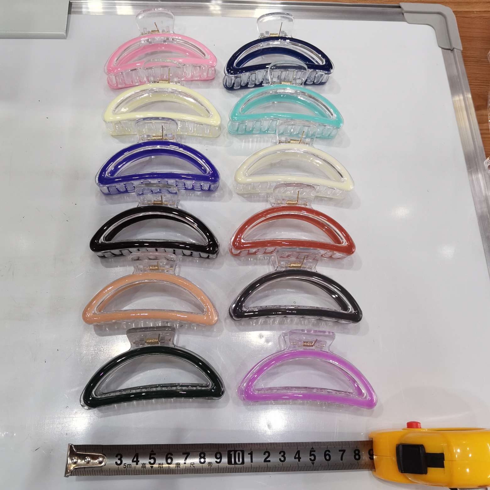 Korean style fashion classic and popular Korean style fashion transparent jelly oil-dripping colorful hair clips, Internet celebrity bestsellers, popular hair clips red, green, purple, pink, beige jelly oil-dripping details Picture