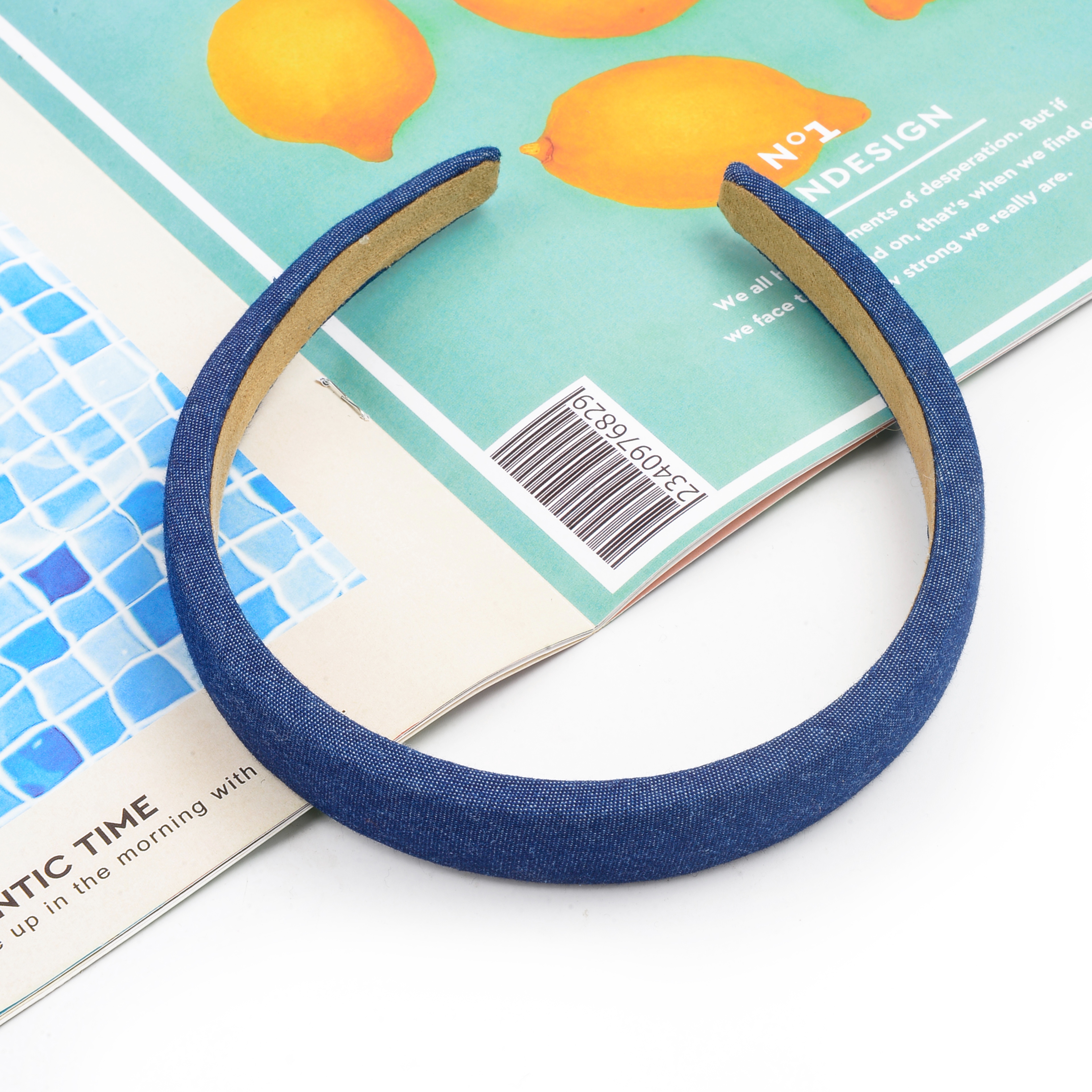 Klein blue hairband for women, a versatile spring outing hairpin, a high-end trendy hair band, a fresh and cute hair tie headband Item Picture