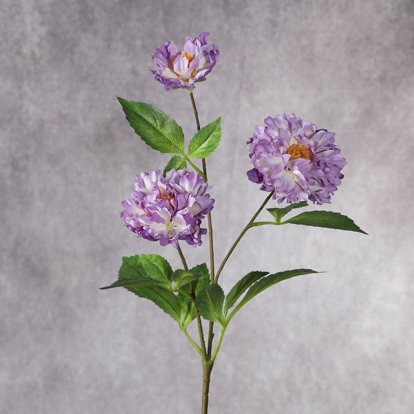New artificial flowers such as chrysanthemums, artificial flowers, silk flowers, peonies and peonies, home decoration artificial plants, wedding home flower arrangements and green plants Item Picture