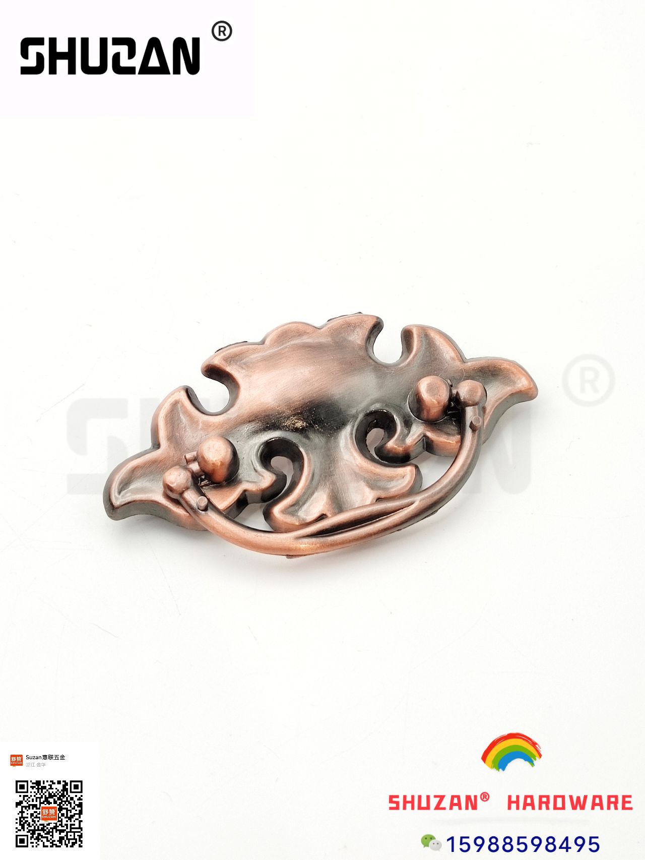 The vintage copper metal handle is of high-end quality, beautiful and durable. The drawer handle is highly praised details Picture