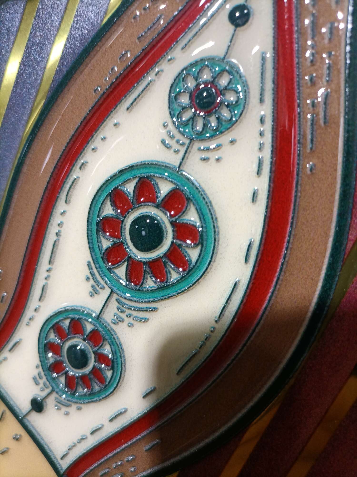 100*100 Glaze Relief Seven-Color Fulu Craft Decorative Painting Selection Of Special Metal Aluminum Plate Carefully Made Natural Embossing Process Technology To Show Luxury undefined