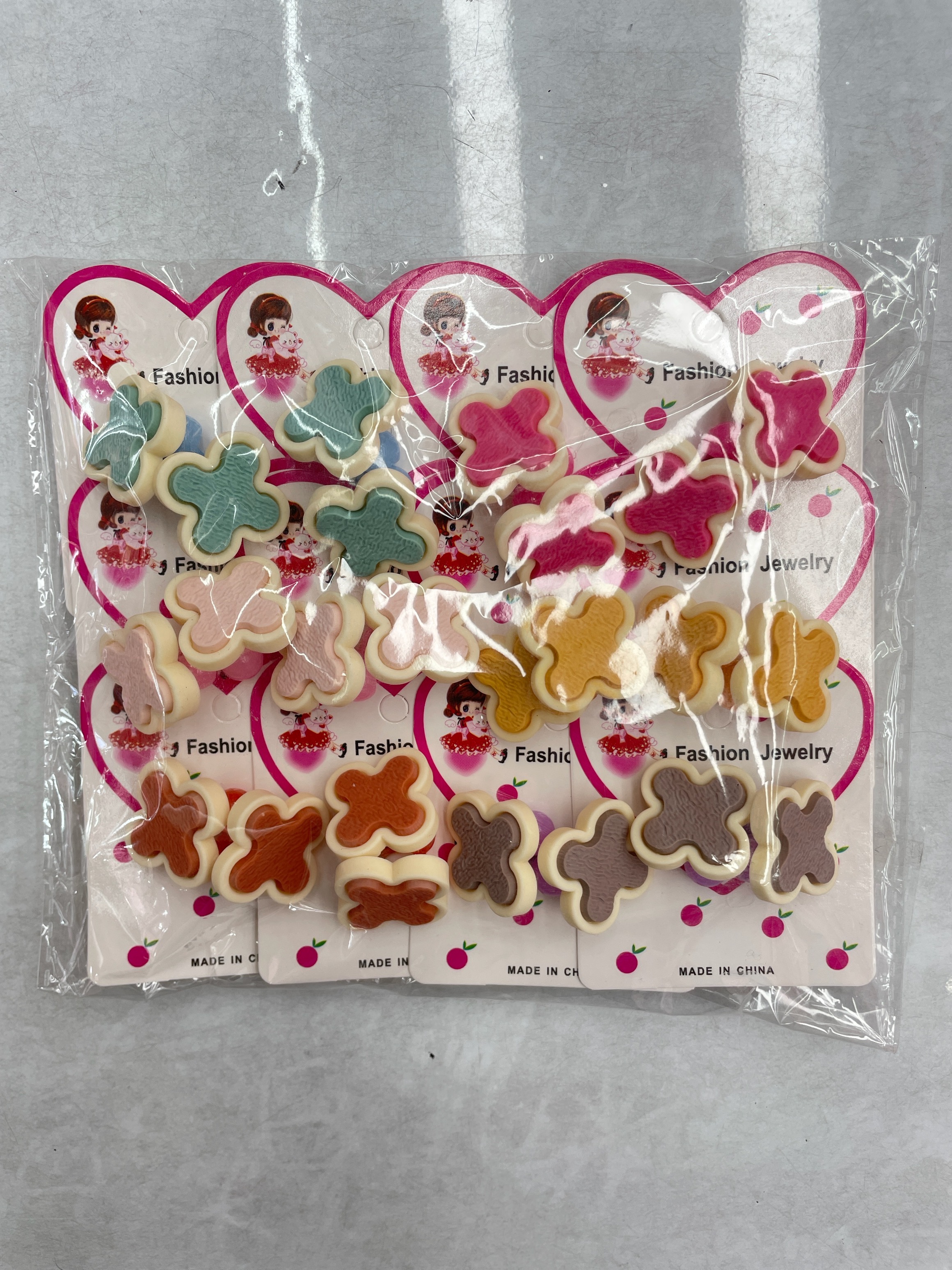 树脂发束/单头皮筋头饰白底实物图