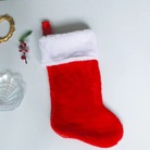 2023爆款圣诞节装饰用品高档毛绒翻口圣诞袜圣诞红袜子礼物袋节日装扮