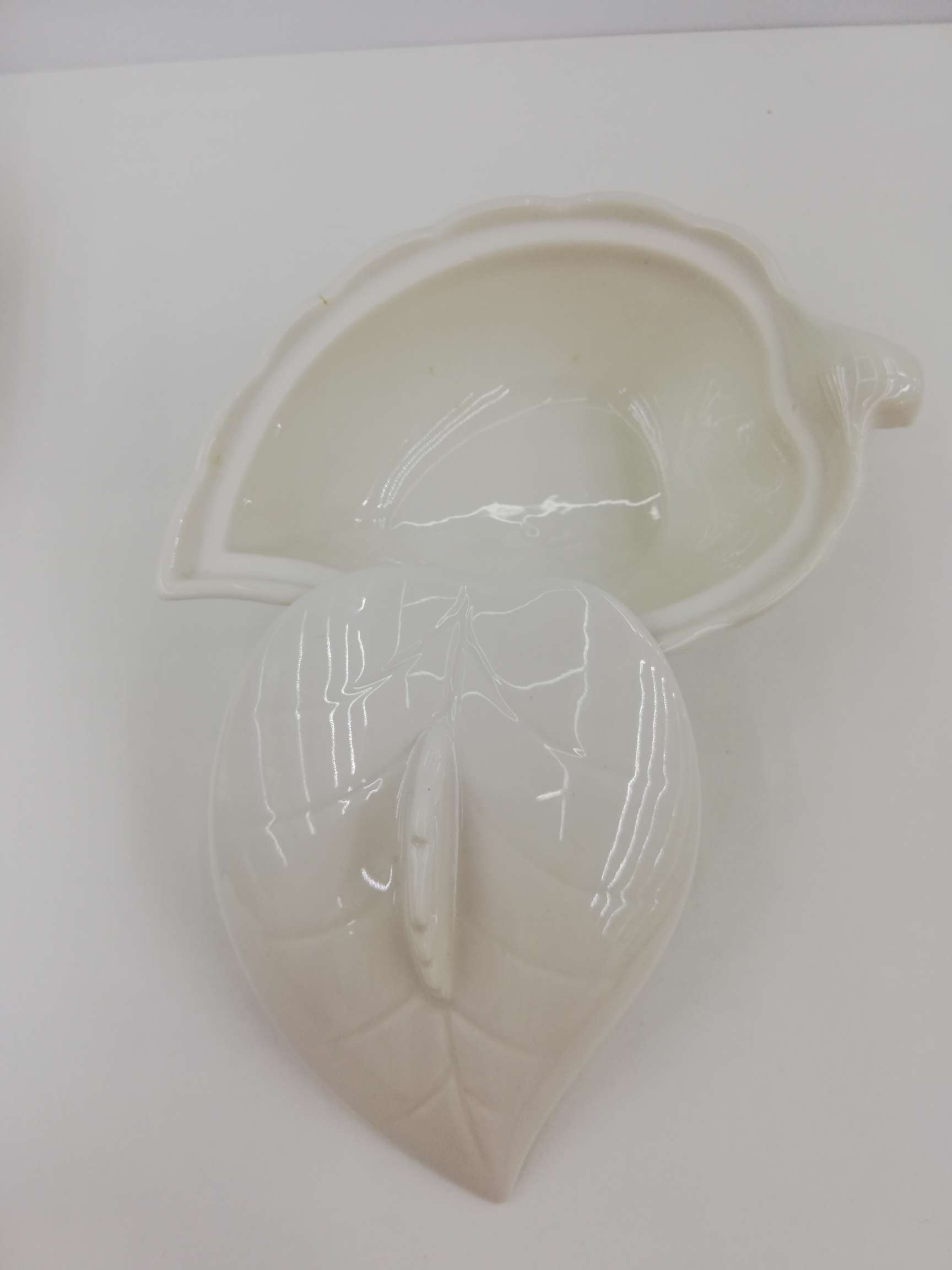 经典爆款树叶型小碗陶瓷糖果缸干果碗小型首饰储罐三件套可爱迷你碗详情图3