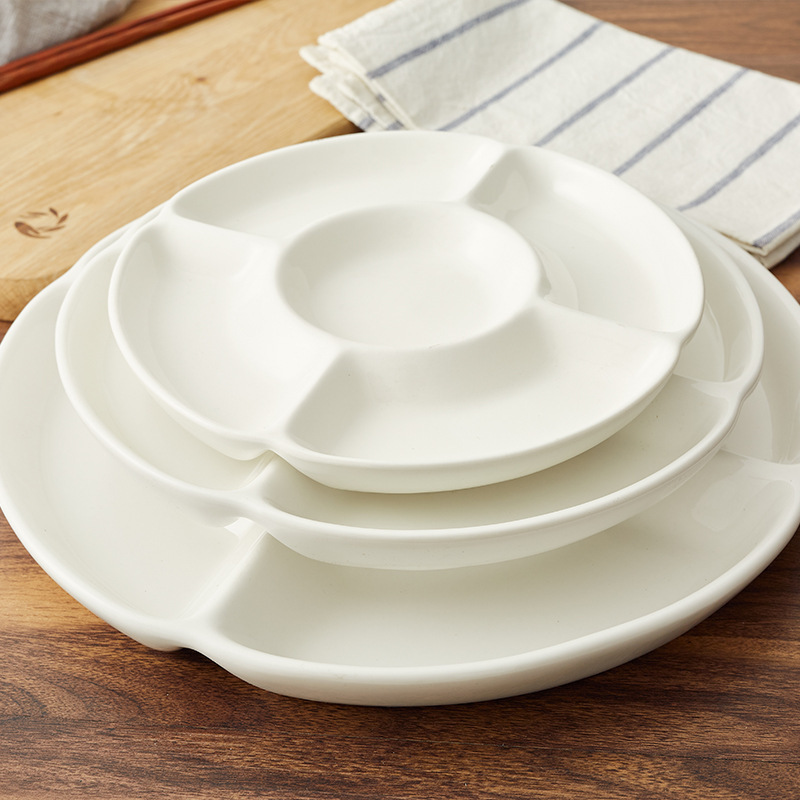 Hotel ceramic tableware: Five-fruit platters, fruit platters, diversified fruit platters, snack plates, pastries, dried fruits and dessert plates Application Scenario