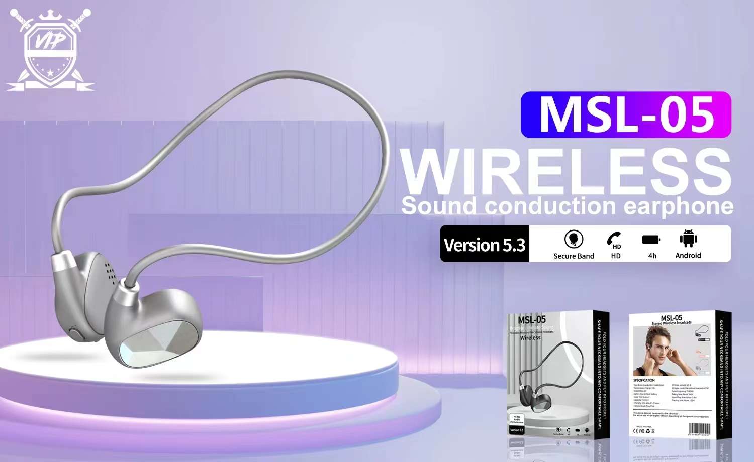 Guangdong soge marca de conducción ósea bluetooth auriculares detail image 3