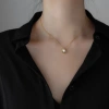 A niche and cold style pearl necklace for women's summer collarbone chain, a light luxury and elegant pendant that doesn't fade, a light luxury and retro Valentine's Day Application Scenario
