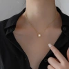 A niche and cold style pearl necklace for women's summer collarbone chain, a light luxury and elegant pendant that doesn't fade, a light luxury and retro Valentine's Day Specification image