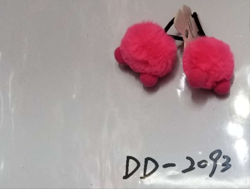 可爱儿童毛毛球皮筋，小女孩必备装萌神器，KK0302
