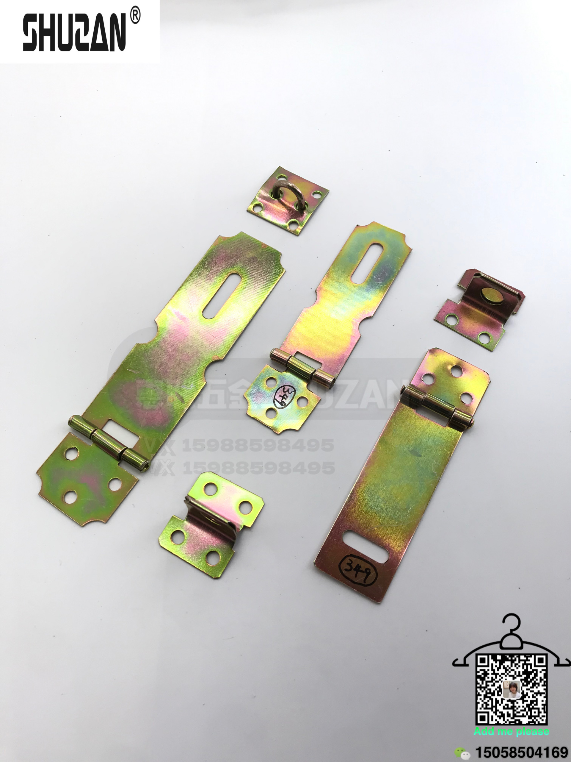 Shuzan hardware lock plates are sturdy and come in various sizes and specifications. They are specially supplied for export with galvanized lock plates Specification image