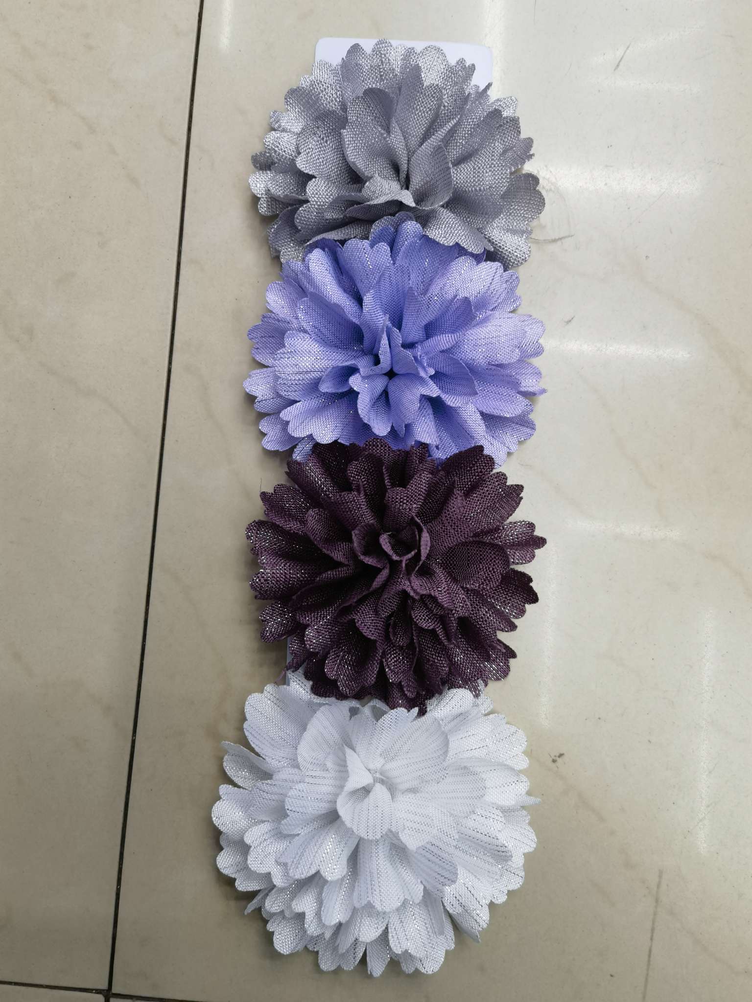 Bright silk linen roll flower Specification image