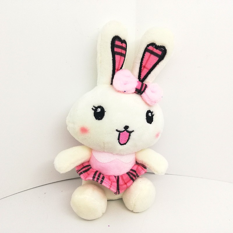 Plush toy pendants, cartoon cute rabbit dolls, couple boys and girls schoolbag hanging accessories, wedding scattering small gifts details Picture