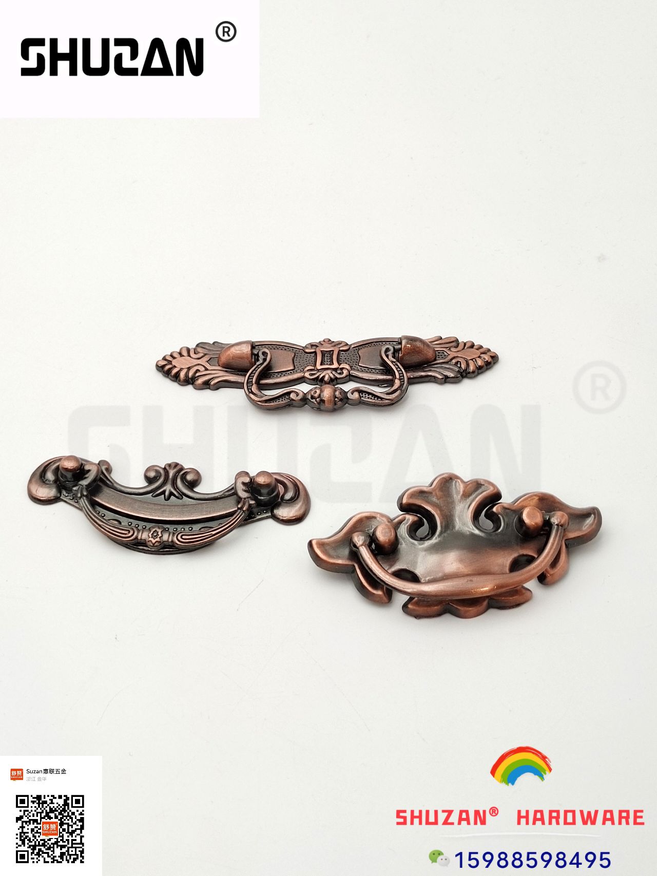 The vintage copper metal handle is of high-end quality, beautiful and durable. The drawer handle is highly praised Item Picture