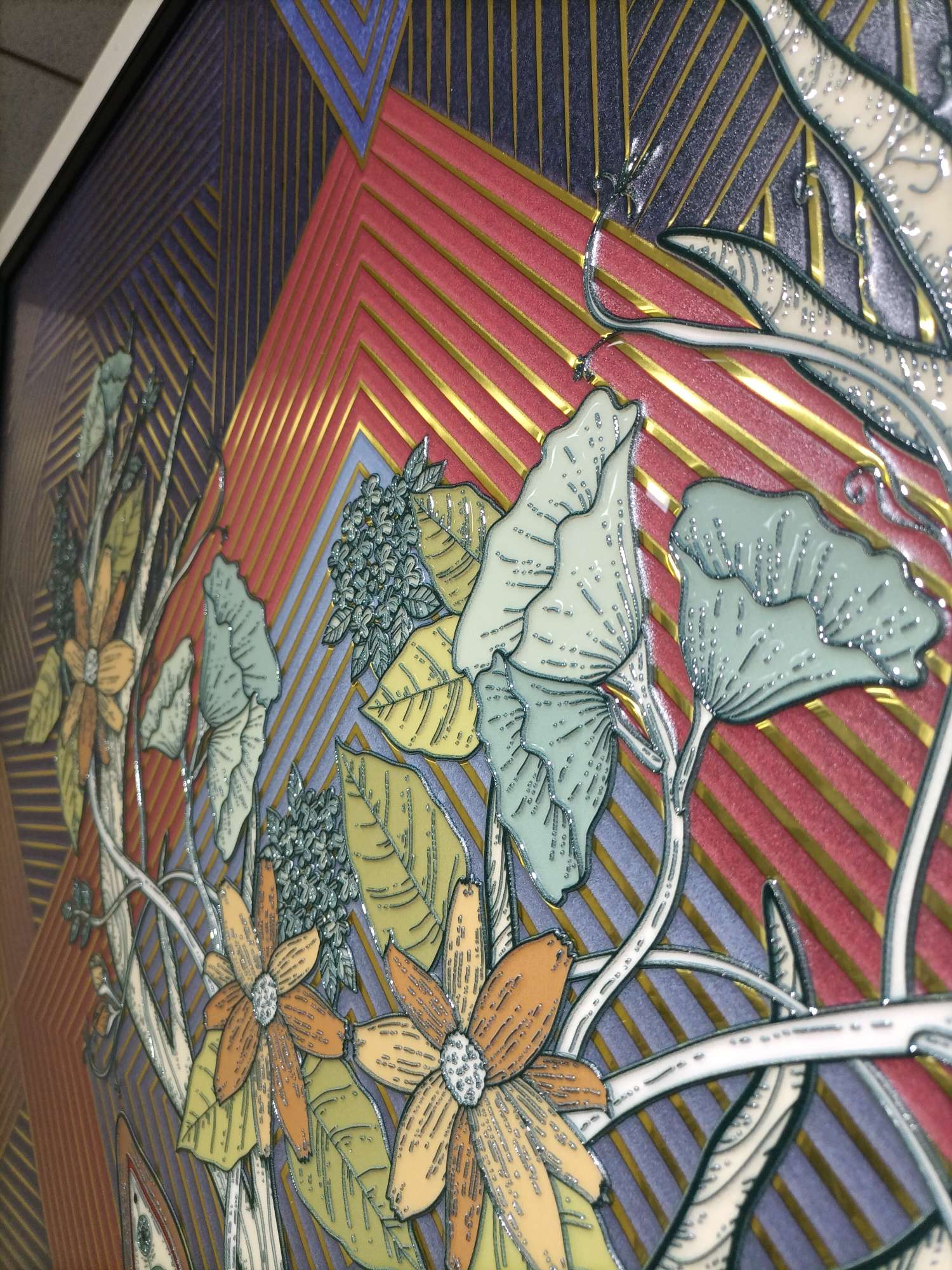 100*100 Glaze Relief Seven-Color Fulu Craft Decorative Painting Selection Of Special Metal Aluminum Plate Carefully Made Natural Embossing Process Technology To Show Luxury undefined