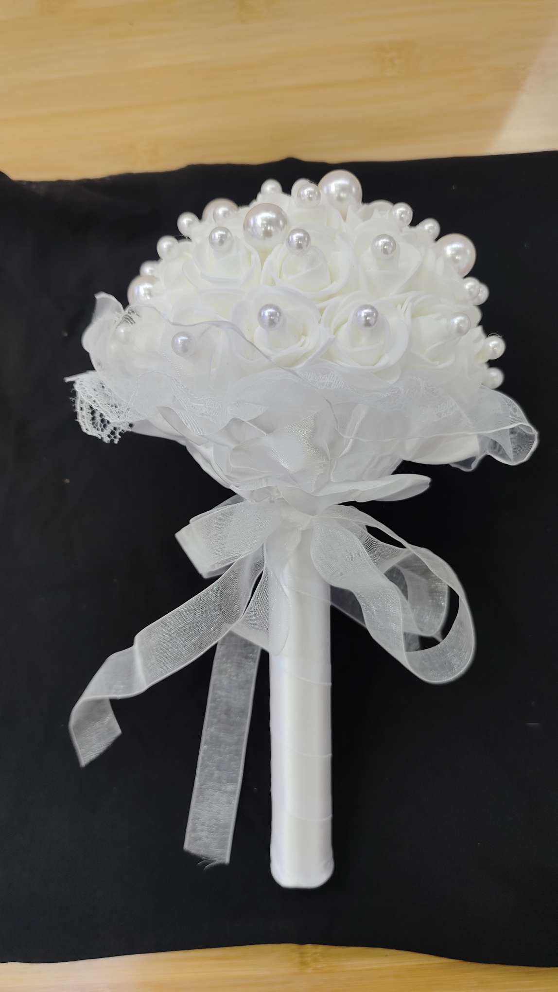 欧美婚庆用品婚礼新娘手捧花 批发韩式仿真花束PE泡沫结婚手捧花唯爱