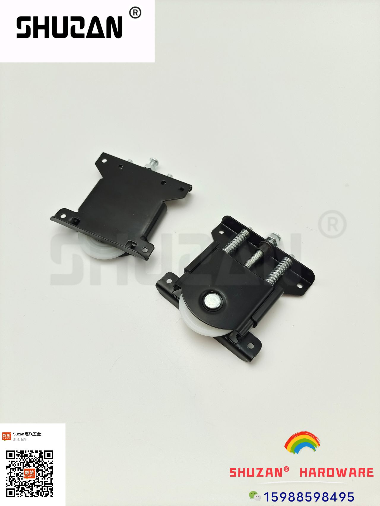 Ruedas de polea de elevación poleas de servicio pesado ruedas de zinc color shuzan estilo muchos particiones push pull shift puerta anti-desmontaje shuzan details Picture
