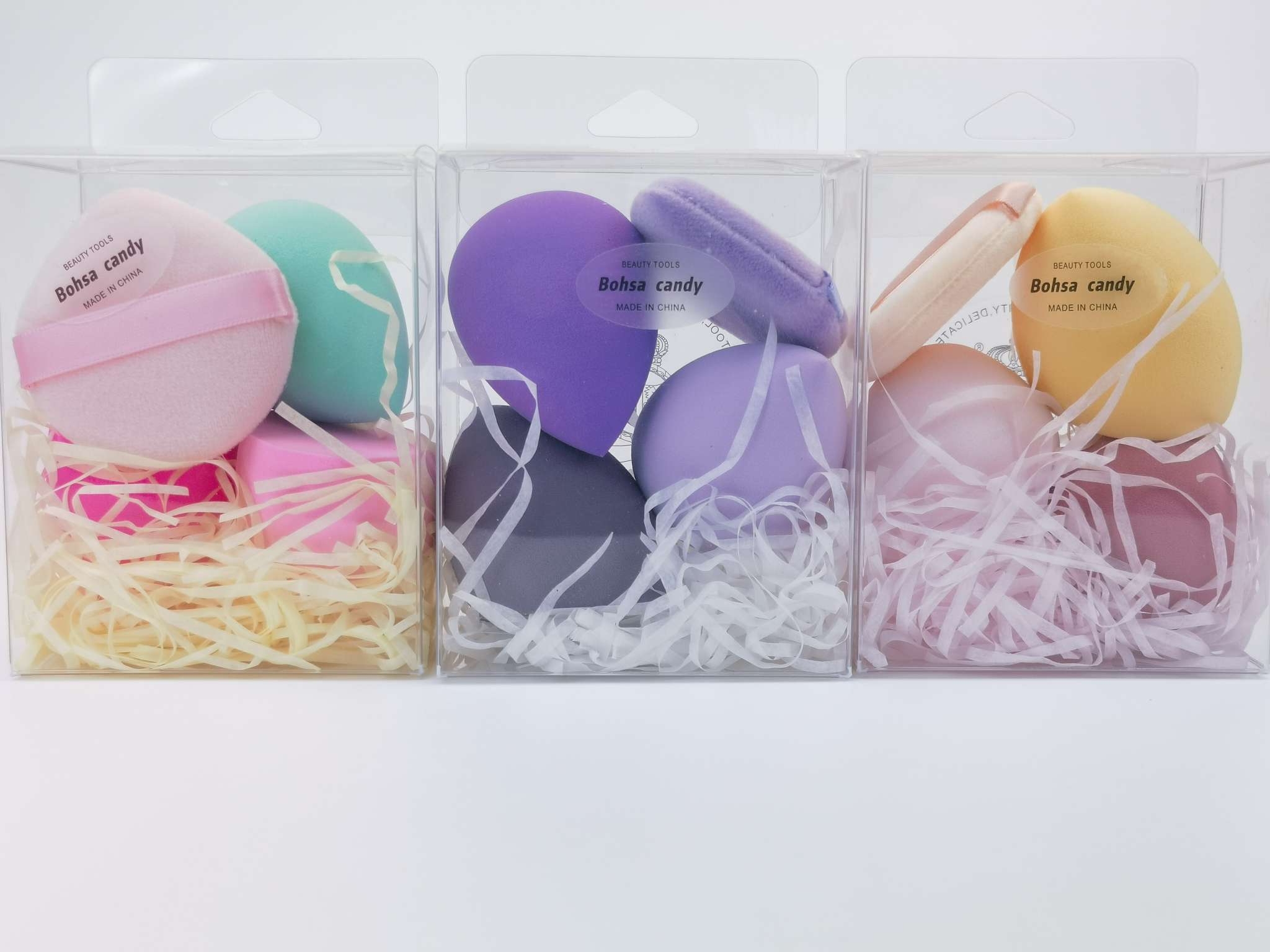 Four sets of PVC3+1 cushion beauty eggs