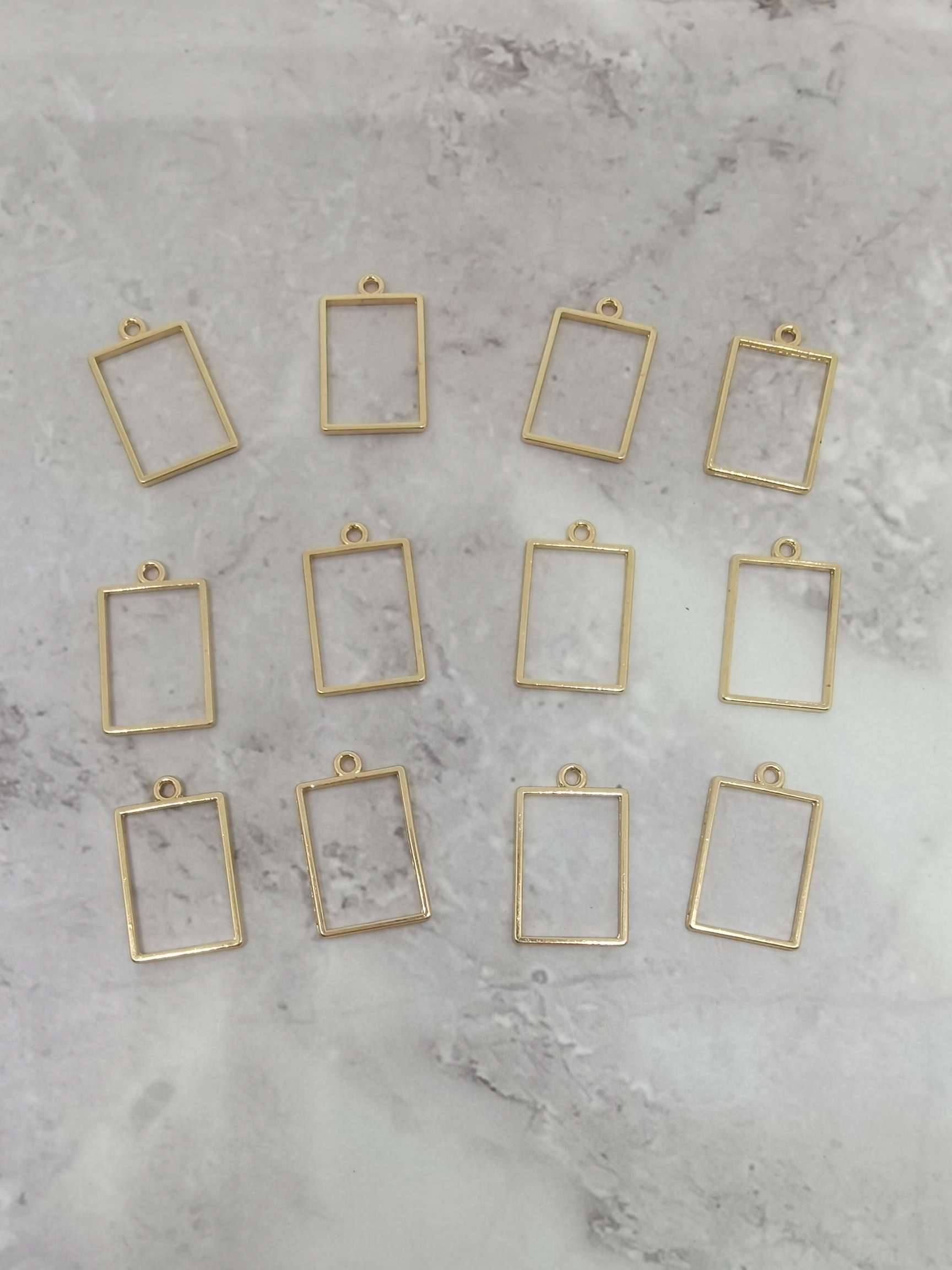 Korean version multiple geometric hollowed-out pendants 11