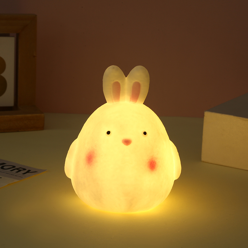 兔子小夜灯/搪胶玩具/LED灯产品图