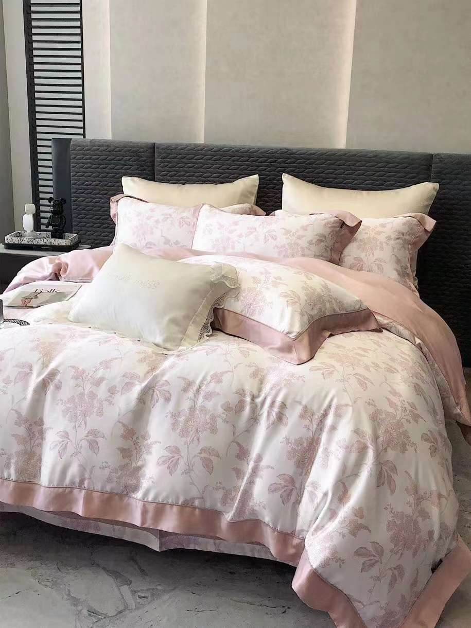 A set of four pieces with 120-piece sky silk printing patterns Item Picture