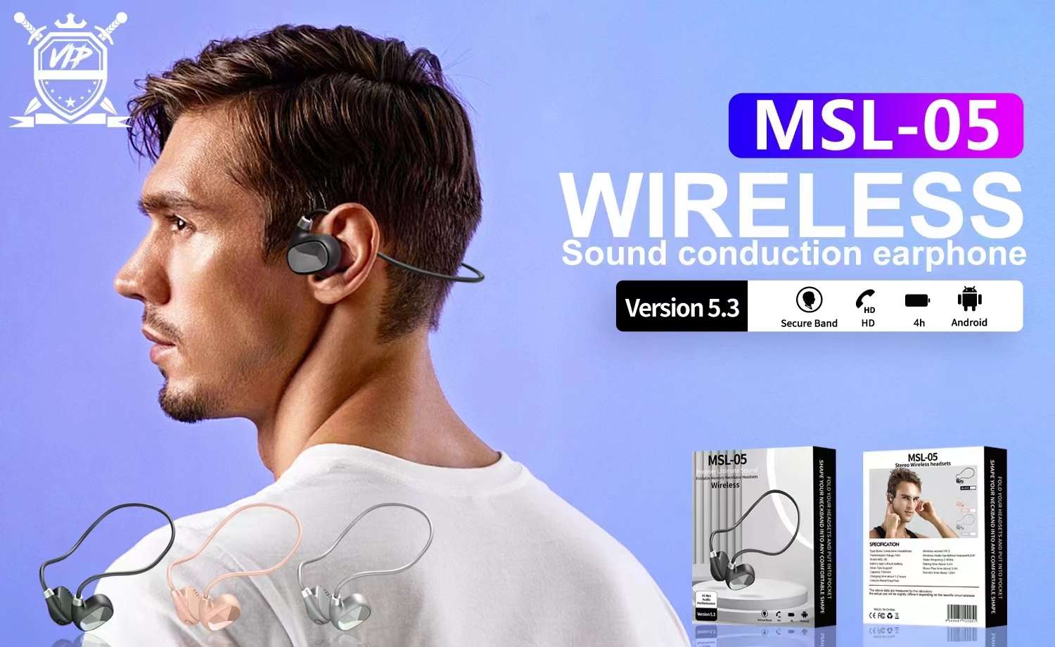Guangdong soge marca de conducción ósea bluetooth auriculares detail image 5