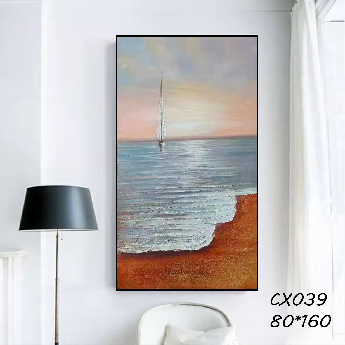 Modern Simple Hotel Decorative Painting Application Scenario
